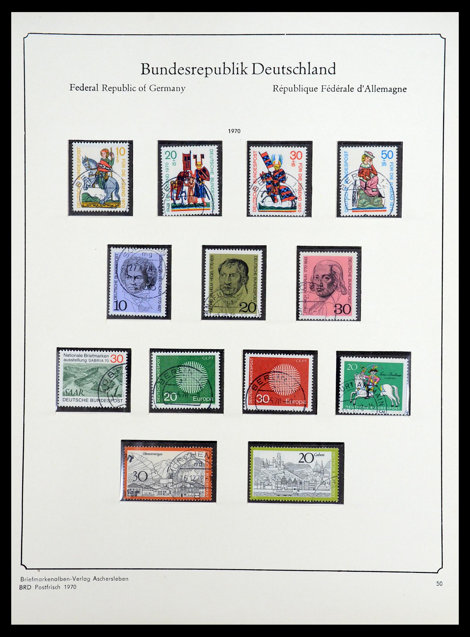 36602 048 - Postzegelverzameling 36602 Bundespost 1945-1979.