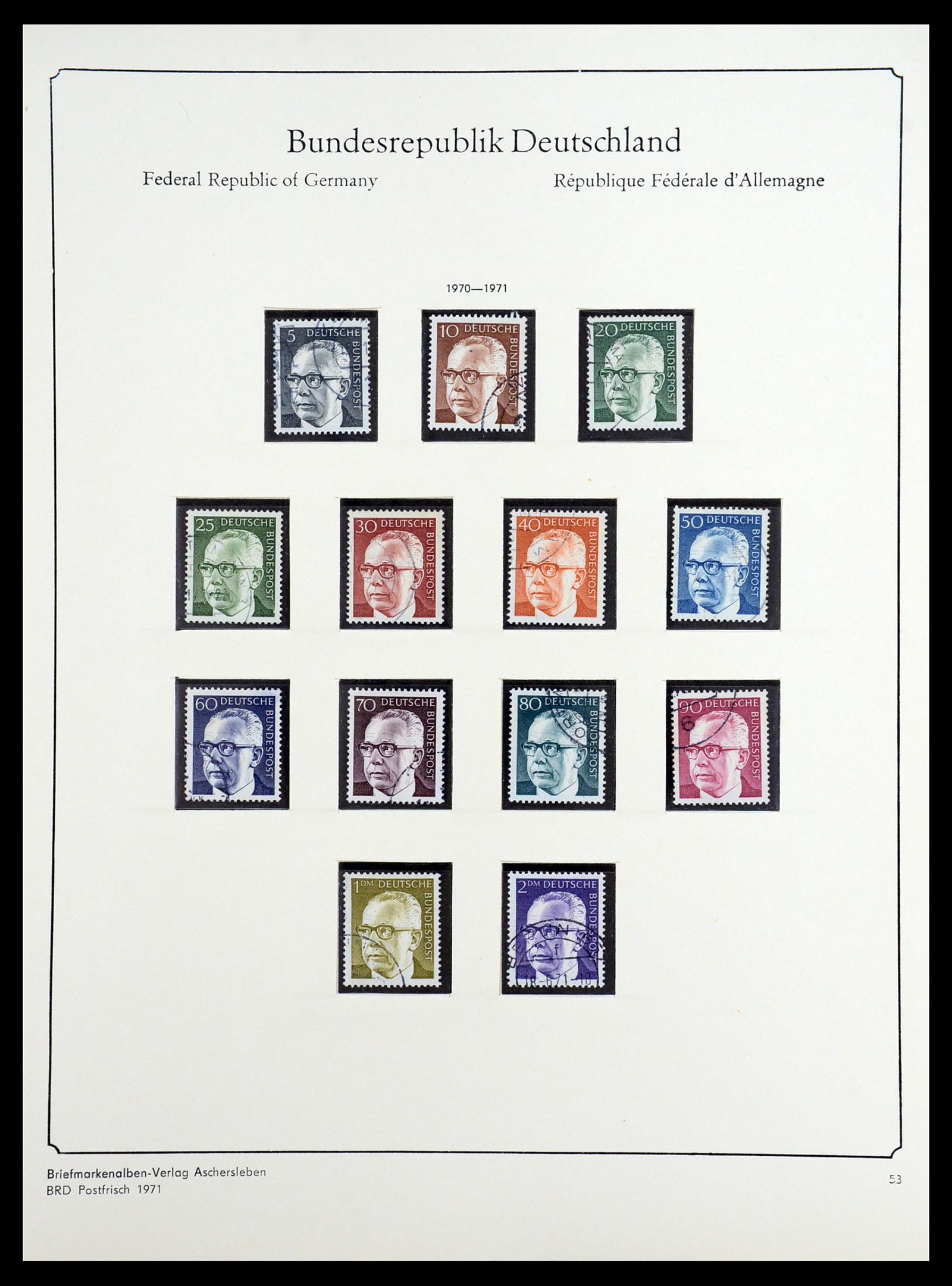 36602 051 - Postzegelverzameling 36602 Bundespost 1945-1979.