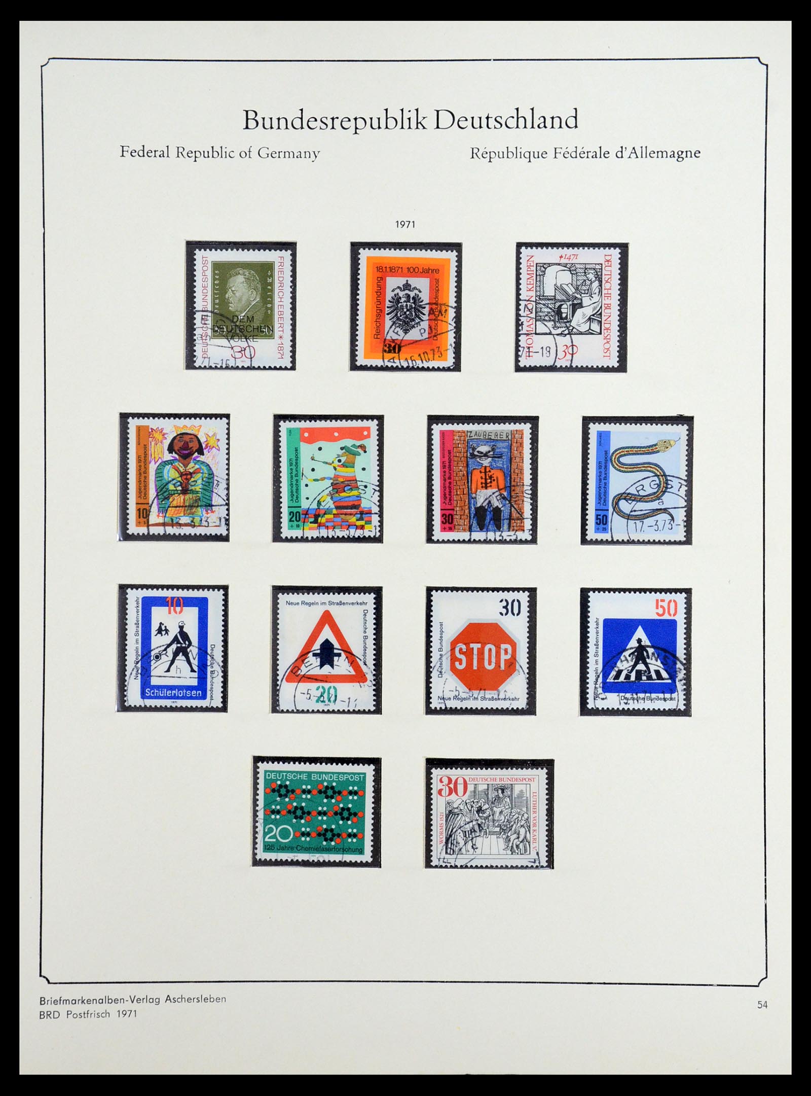 36602 052 - Postzegelverzameling 36602 Bundespost 1945-1979.