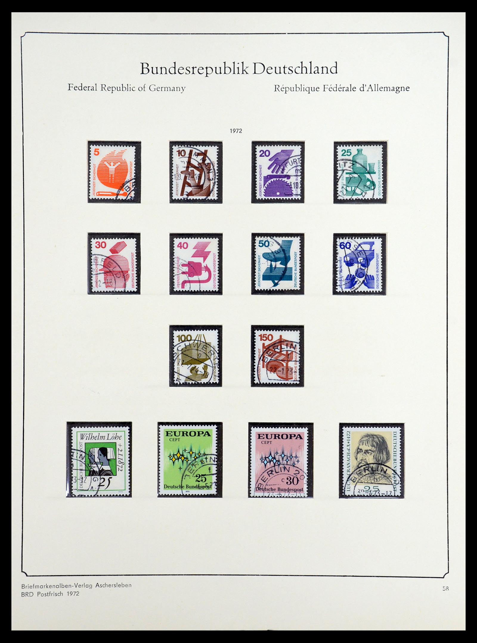 36602 056 - Postzegelverzameling 36602 Bundespost 1945-1979.