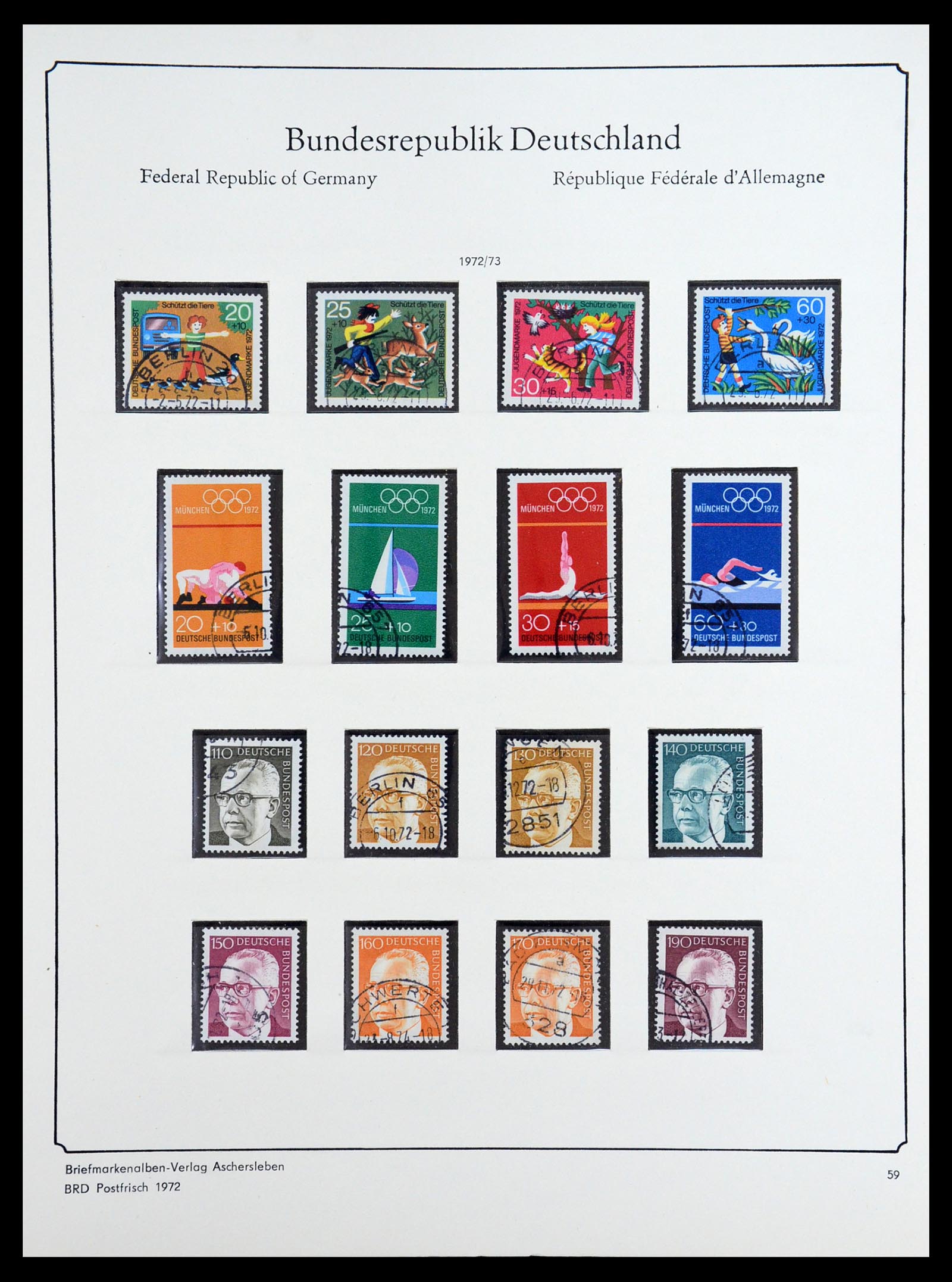 36602 057 - Postzegelverzameling 36602 Bundespost 1945-1979.