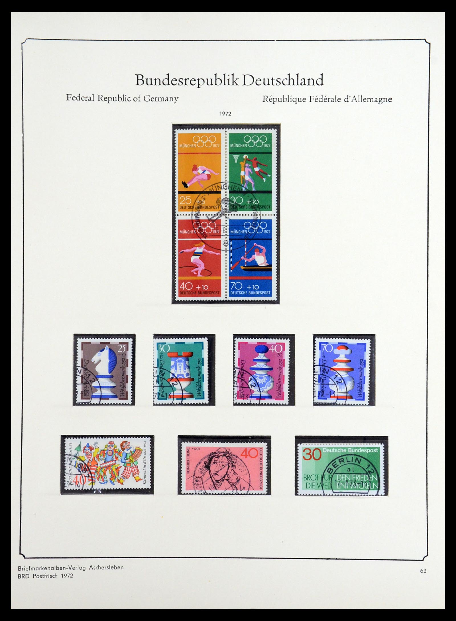 36602 061 - Postzegelverzameling 36602 Bundespost 1945-1979.