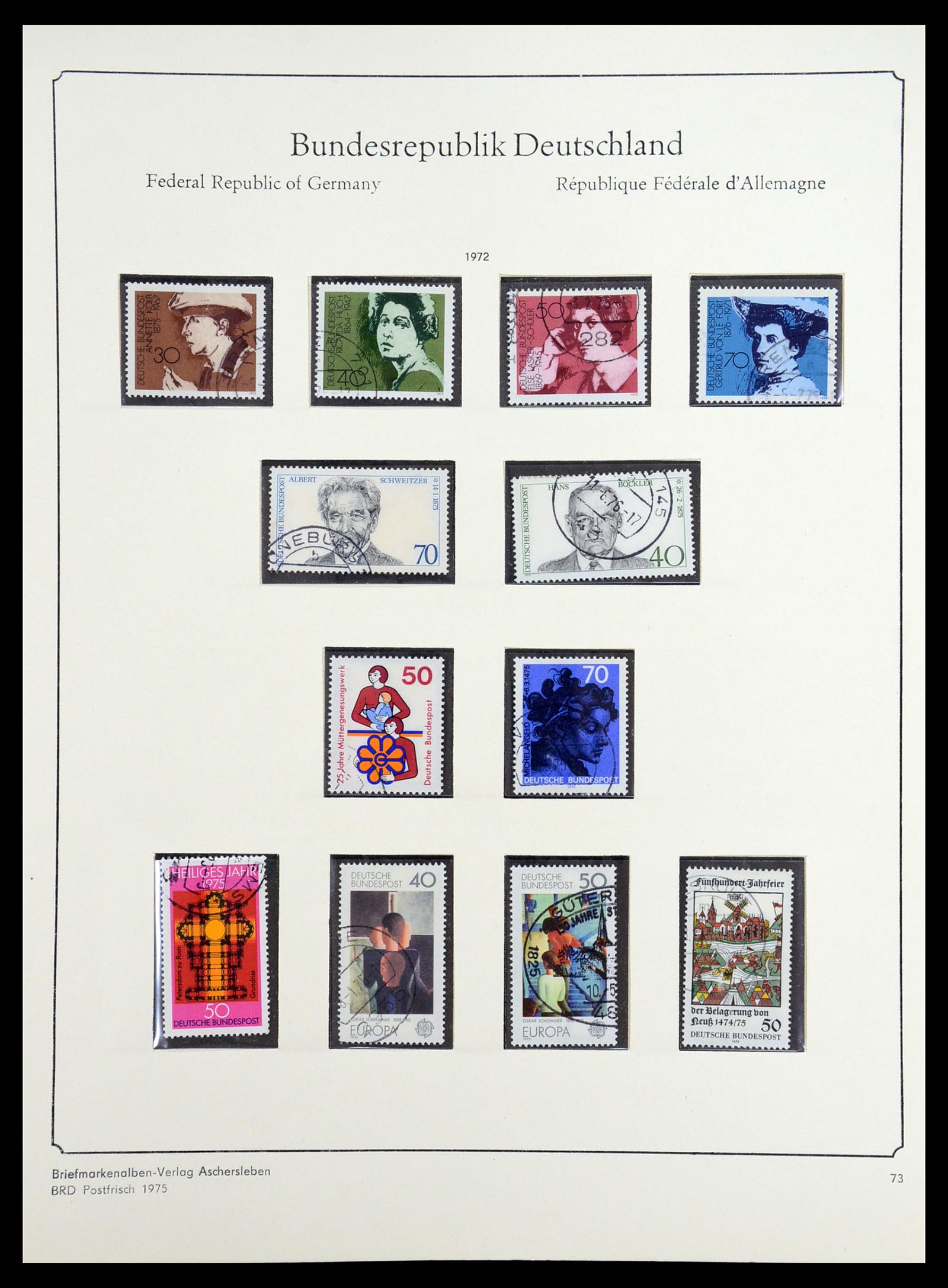 36602 071 - Postzegelverzameling 36602 Bundespost 1945-1979.