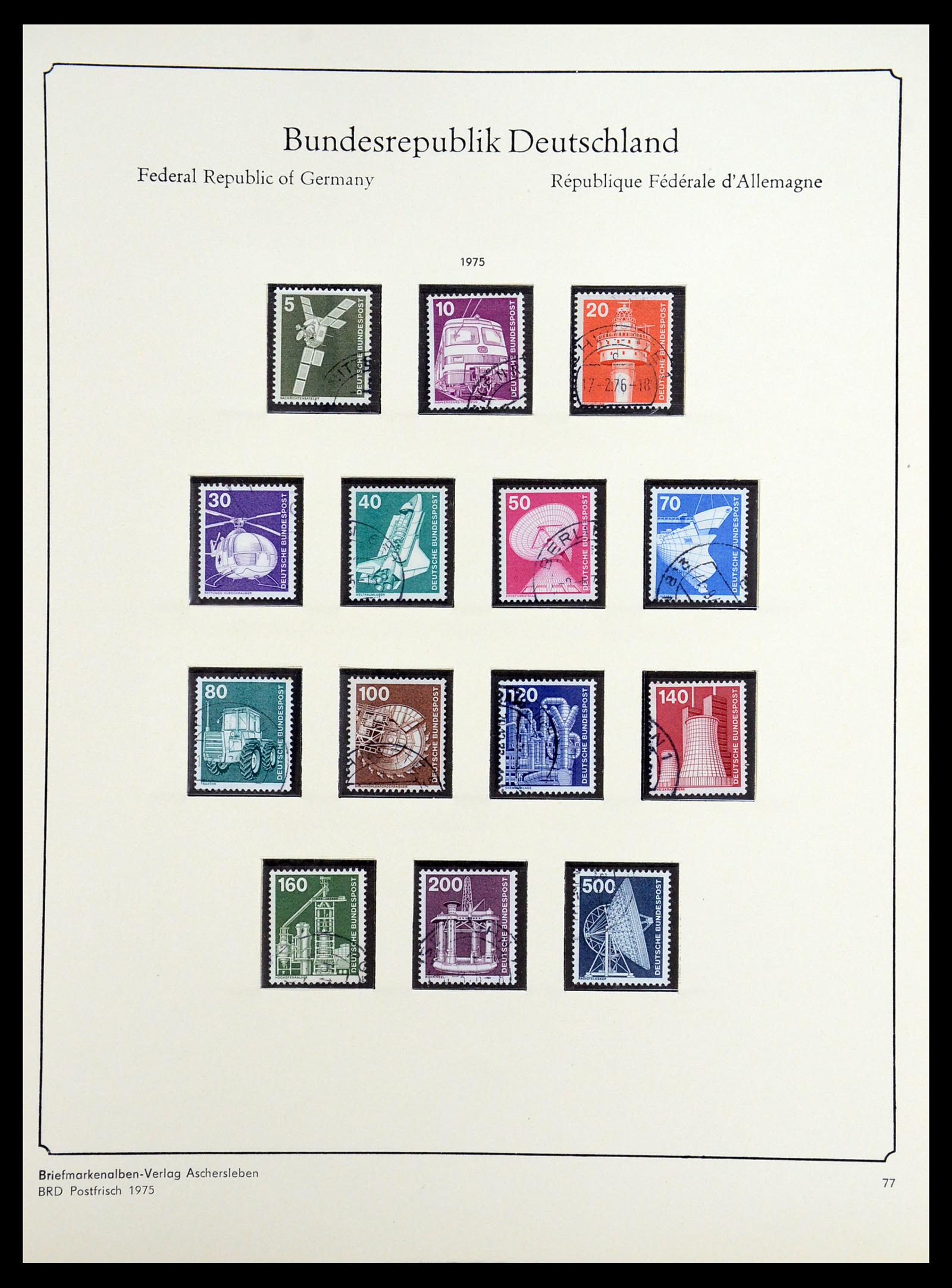 36602 075 - Postzegelverzameling 36602 Bundespost 1945-1979.