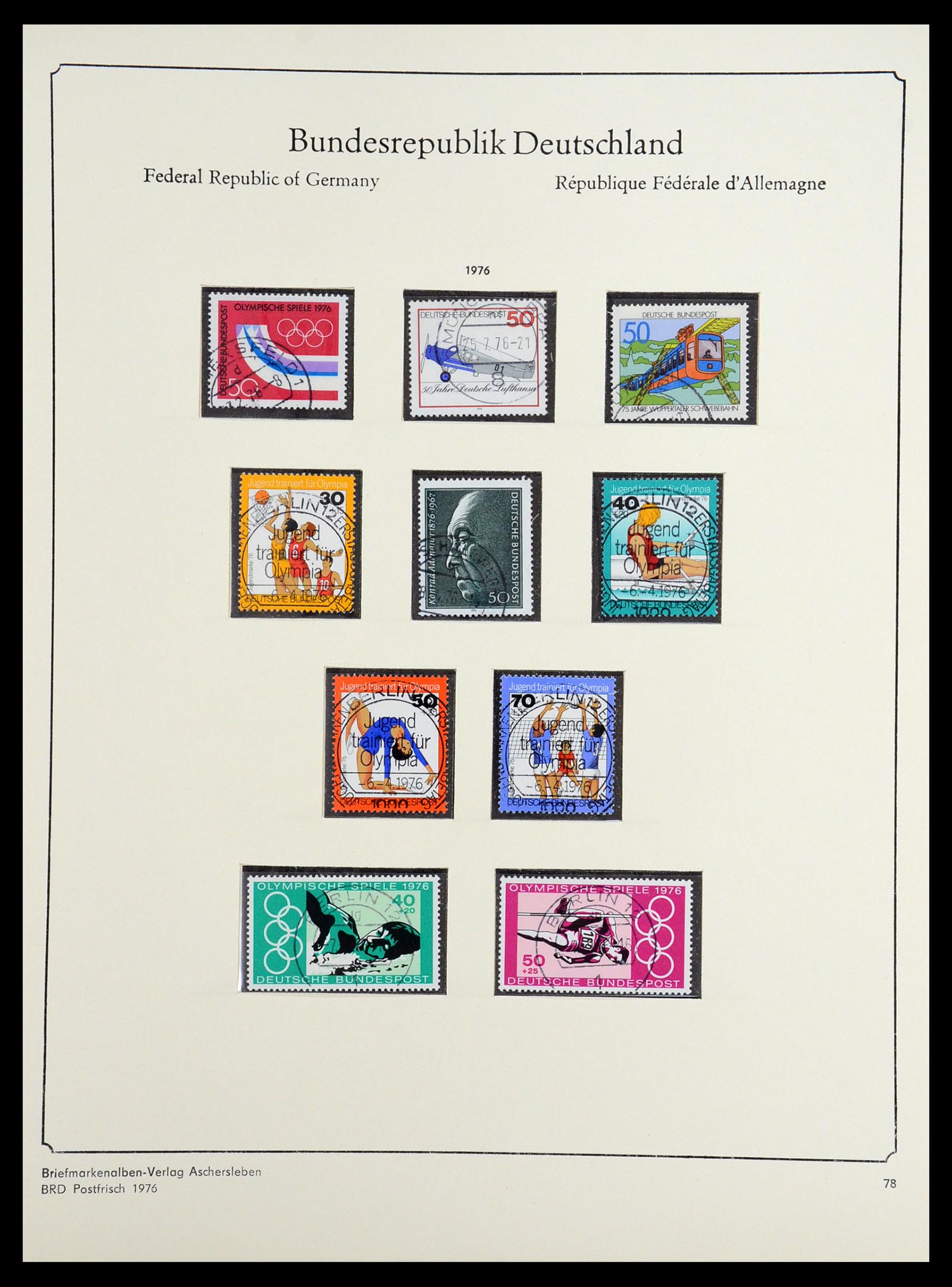 36602 076 - Postzegelverzameling 36602 Bundespost 1945-1979.
