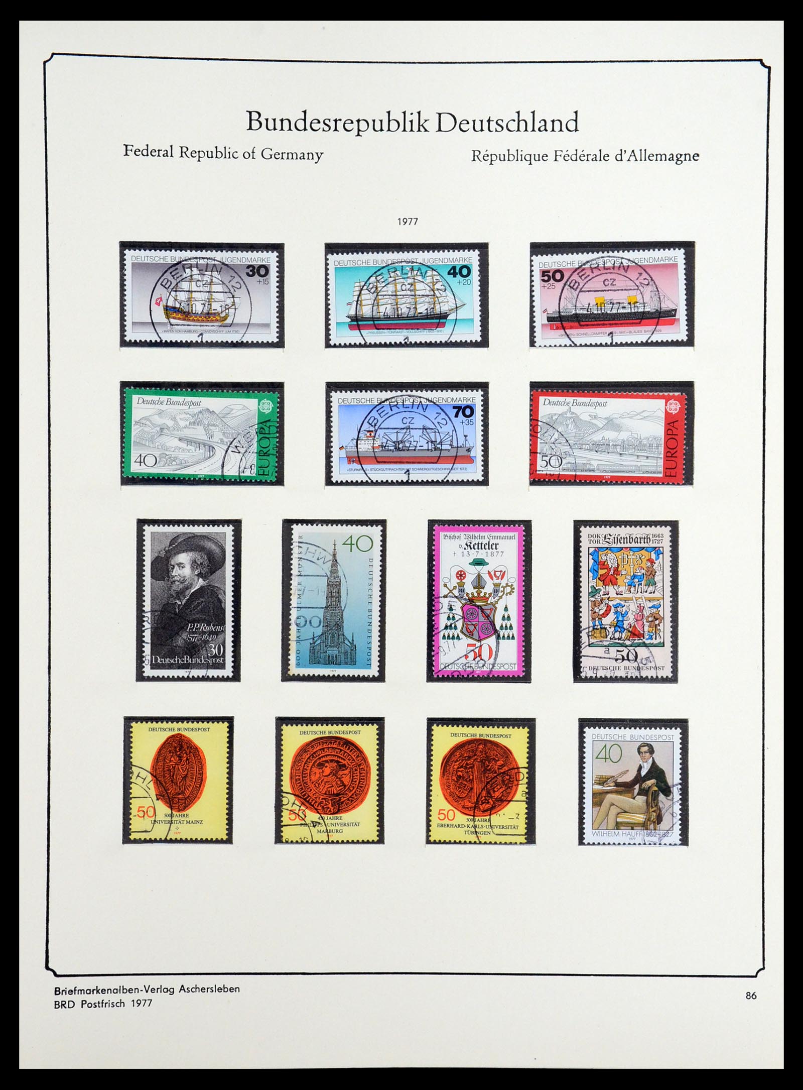 36602 084 - Postzegelverzameling 36602 Bundespost 1945-1979.
