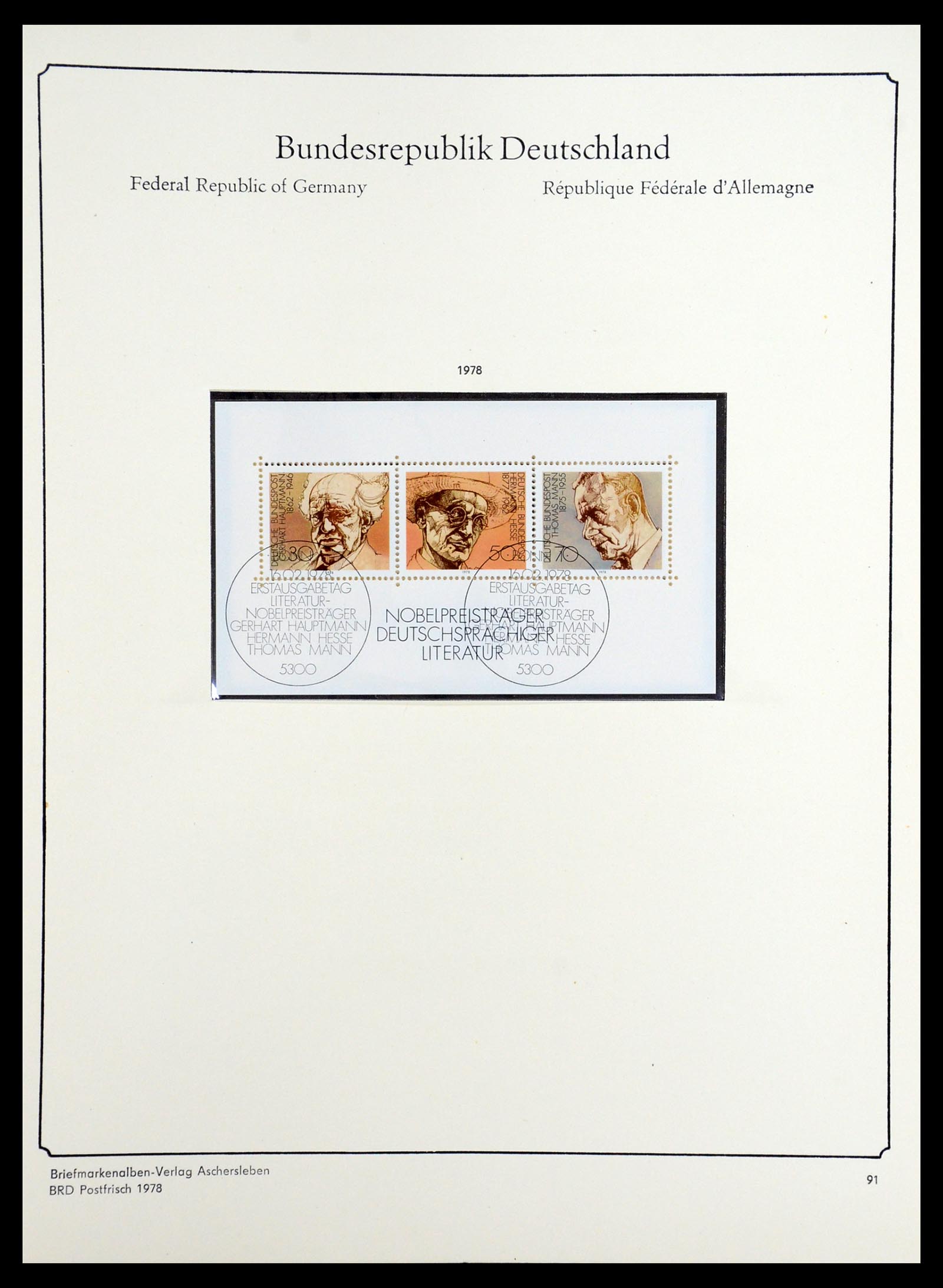 36602 089 - Postzegelverzameling 36602 Bundespost 1945-1979.