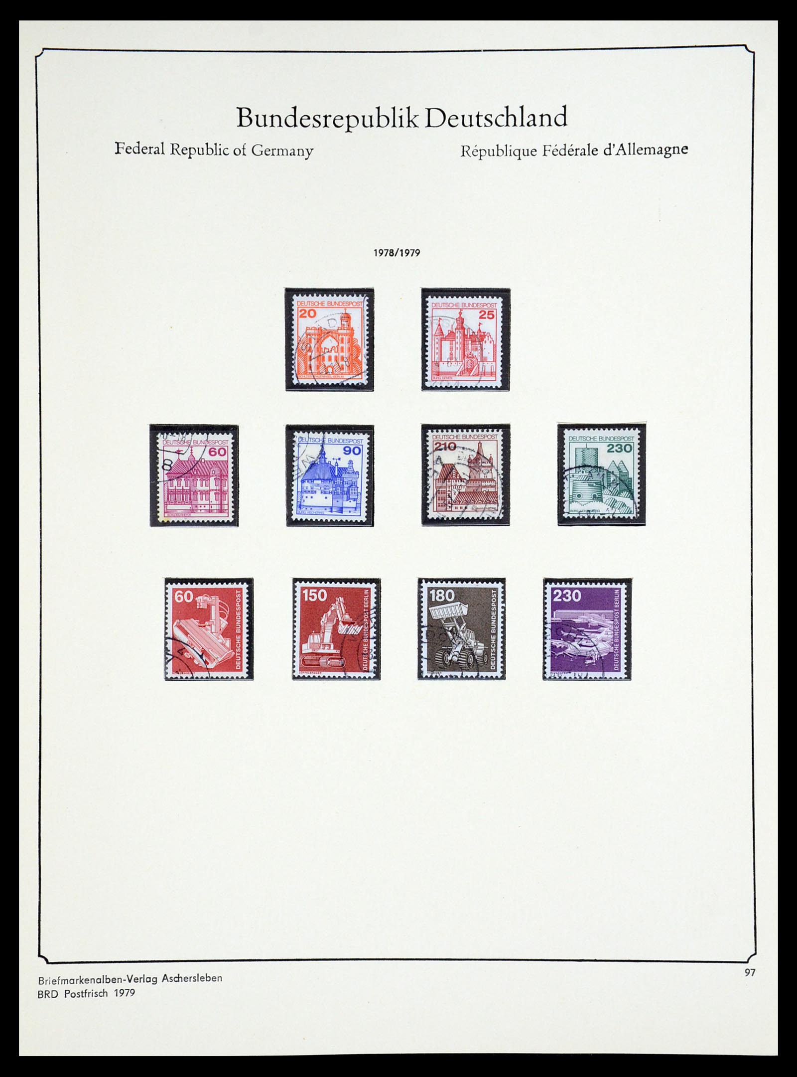 36602 095 - Postzegelverzameling 36602 Bundespost 1945-1979.