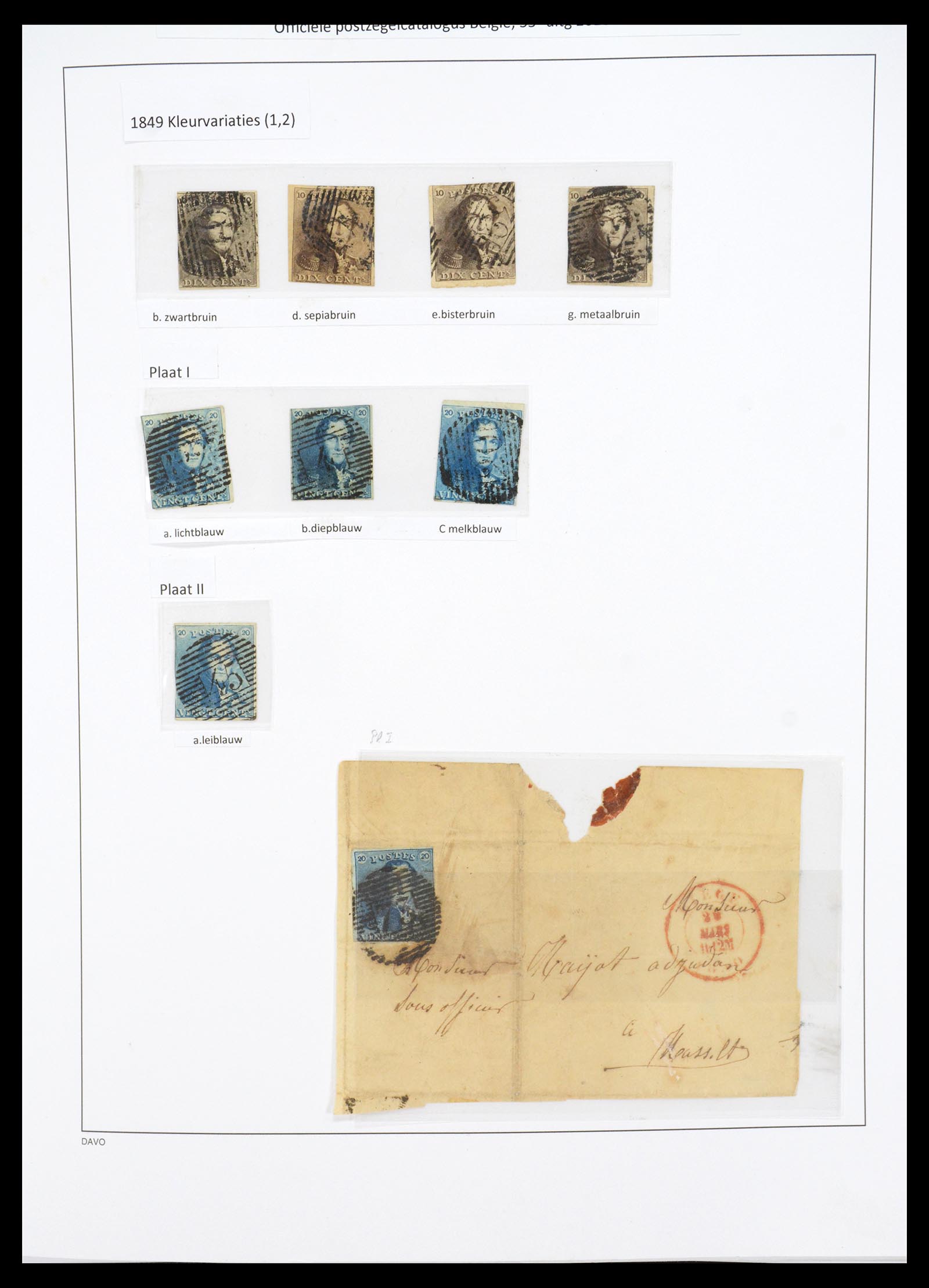 36603 002 - Postzegelverzameling 36603 Belgium 1849-1945.