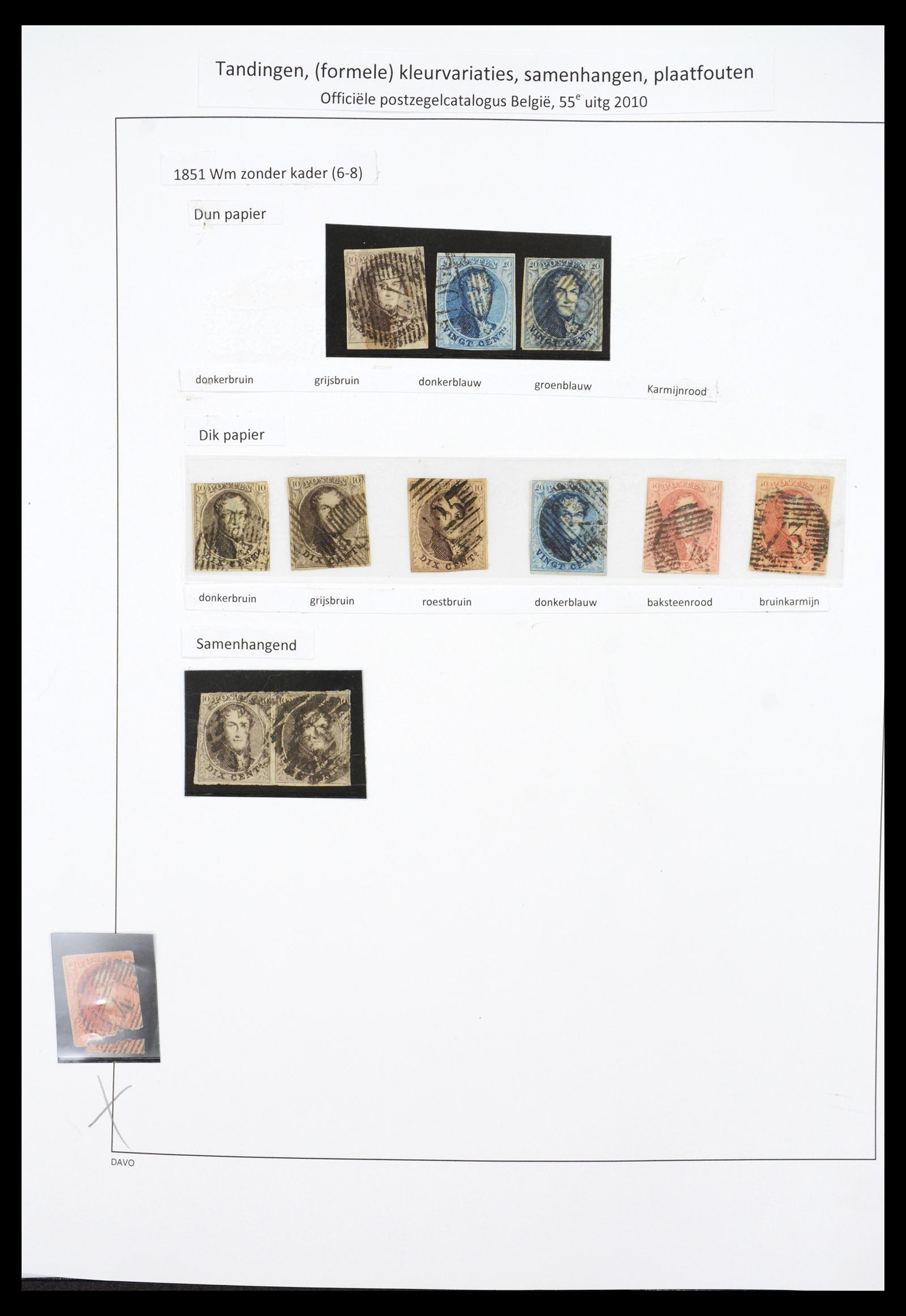 36603 004 - Postzegelverzameling 36603 Belgium 1849-1945.