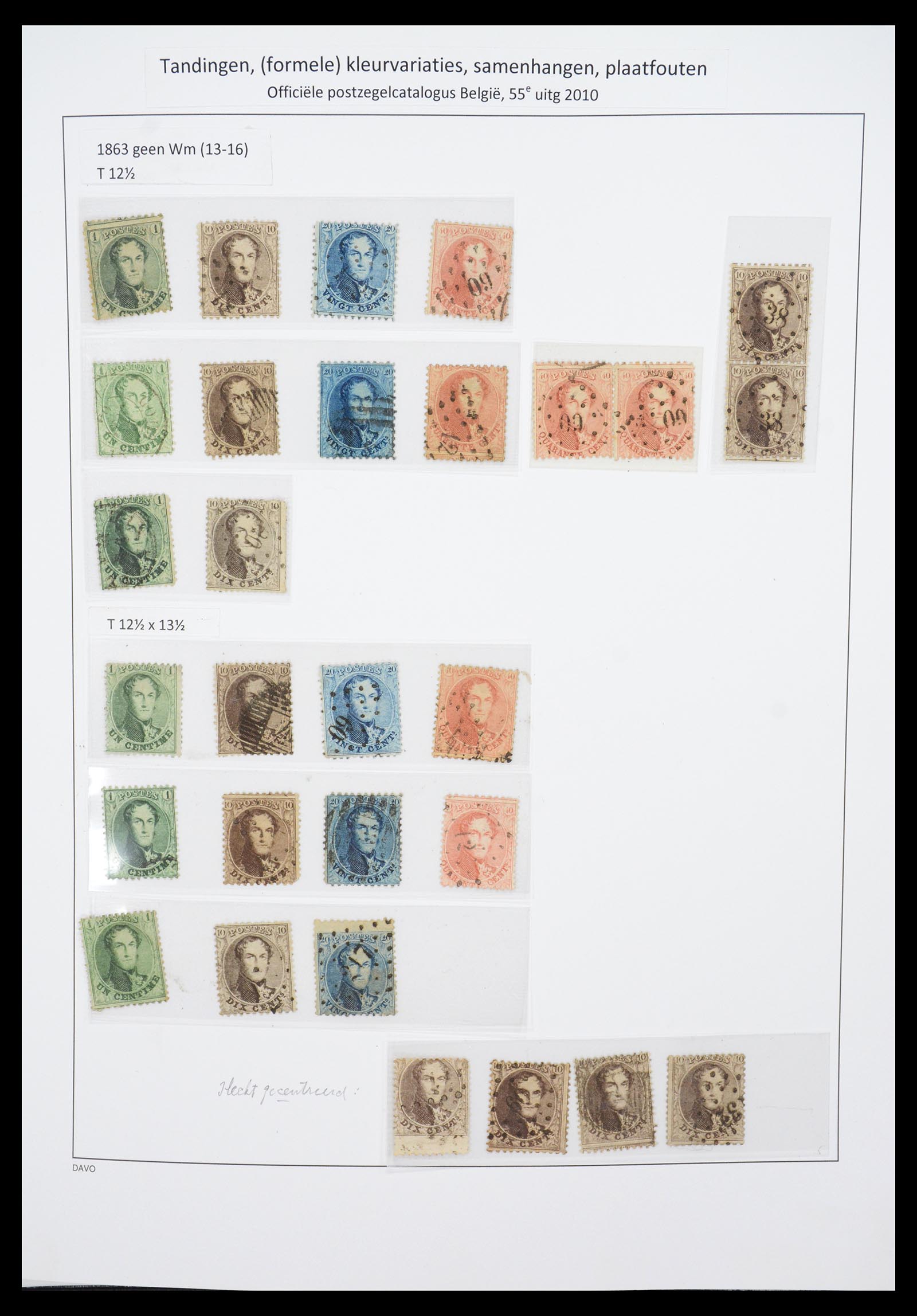 36603 006 - Postzegelverzameling 36603 Belgium 1849-1945.