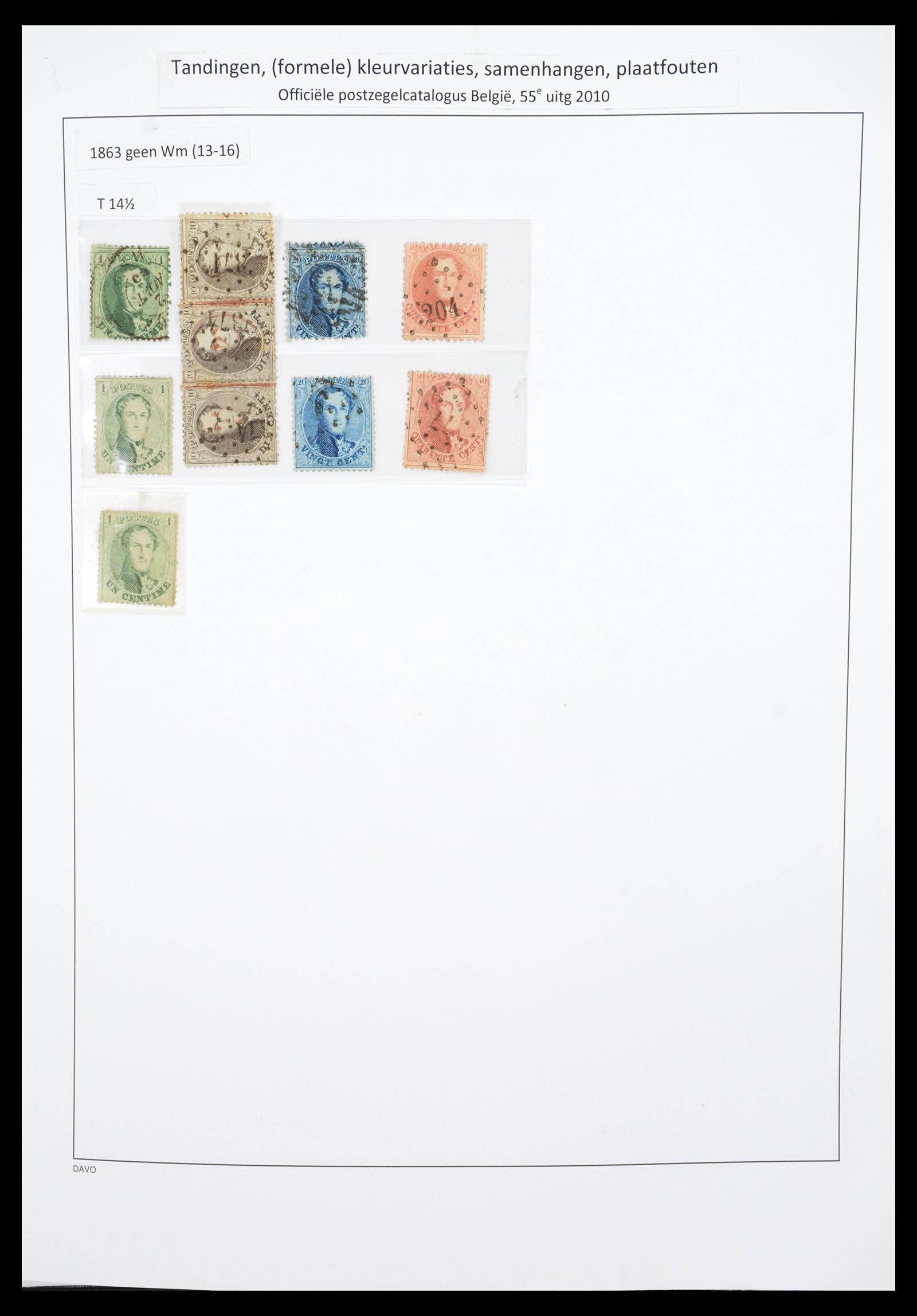 36603 007 - Postzegelverzameling 36603 Belgium 1849-1945.