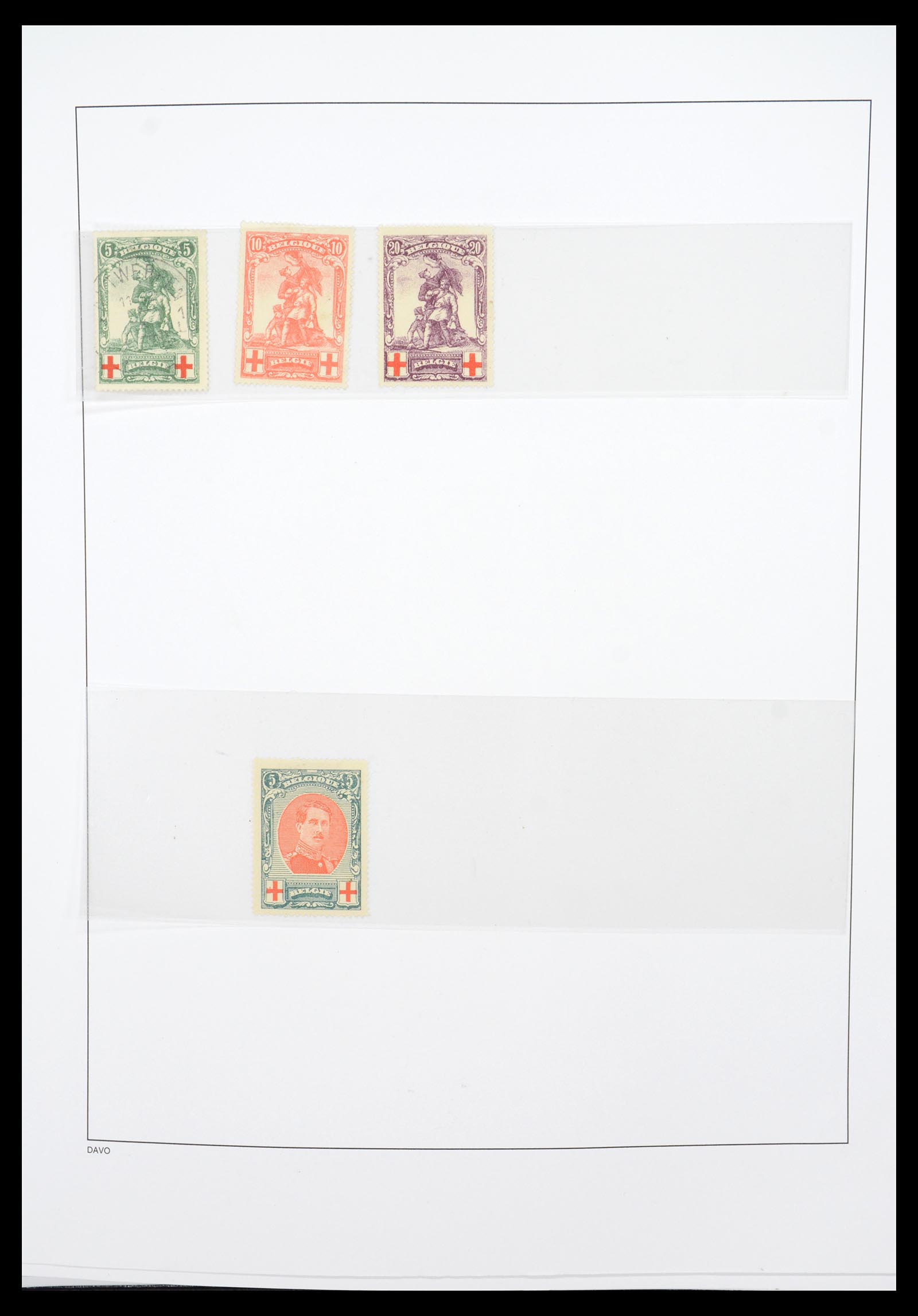 36603 015 - Postzegelverzameling 36603 Belgium 1849-1945.