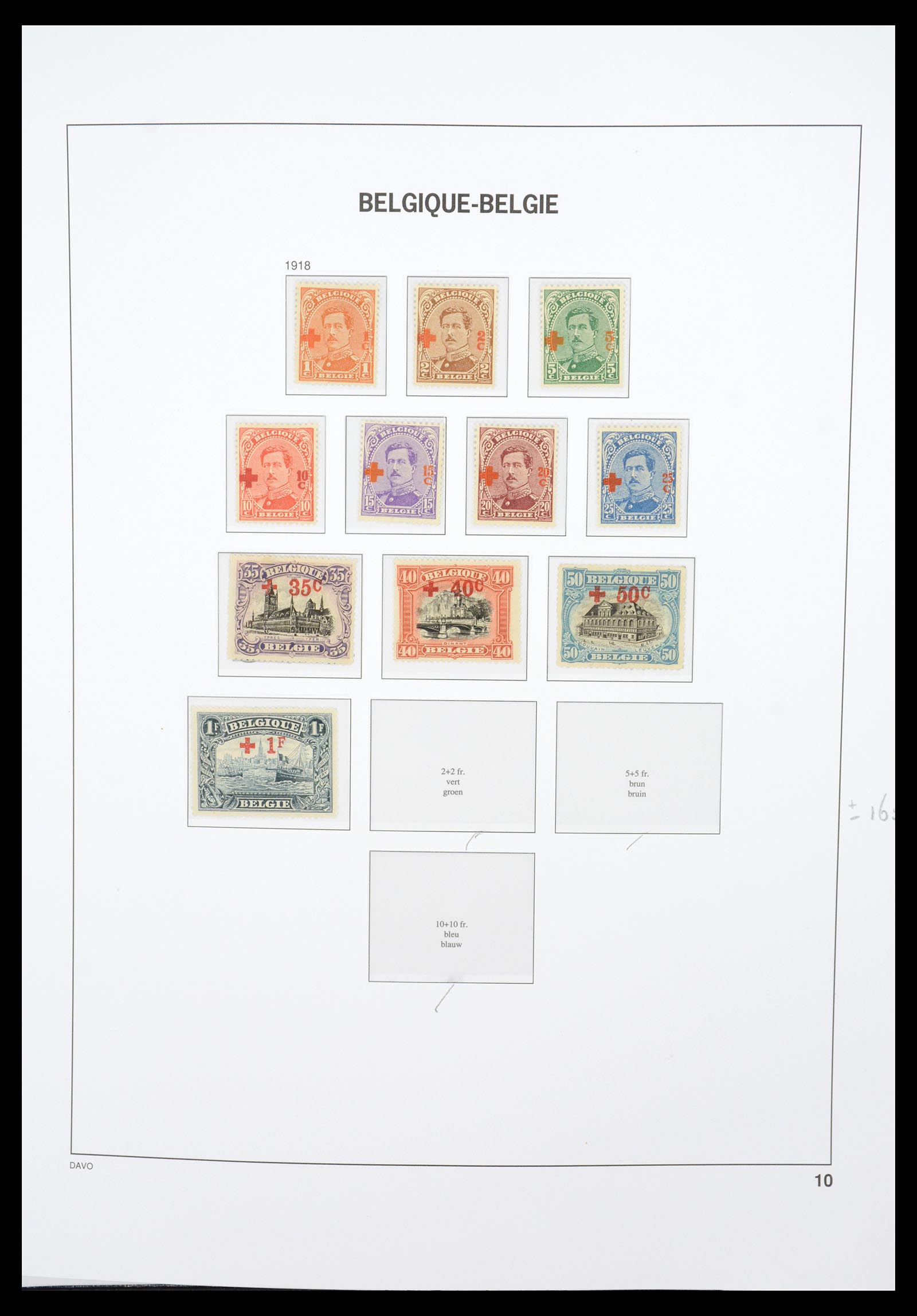 36603 018 - Postzegelverzameling 36603 Belgium 1849-1945.