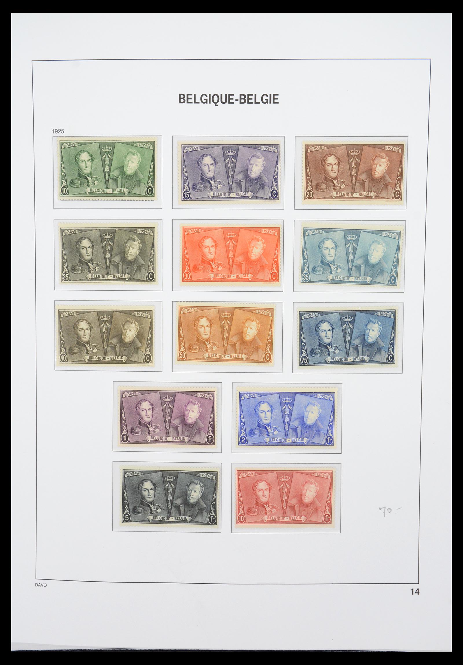 36603 024 - Stamp collection 36603 België 1849-1945.