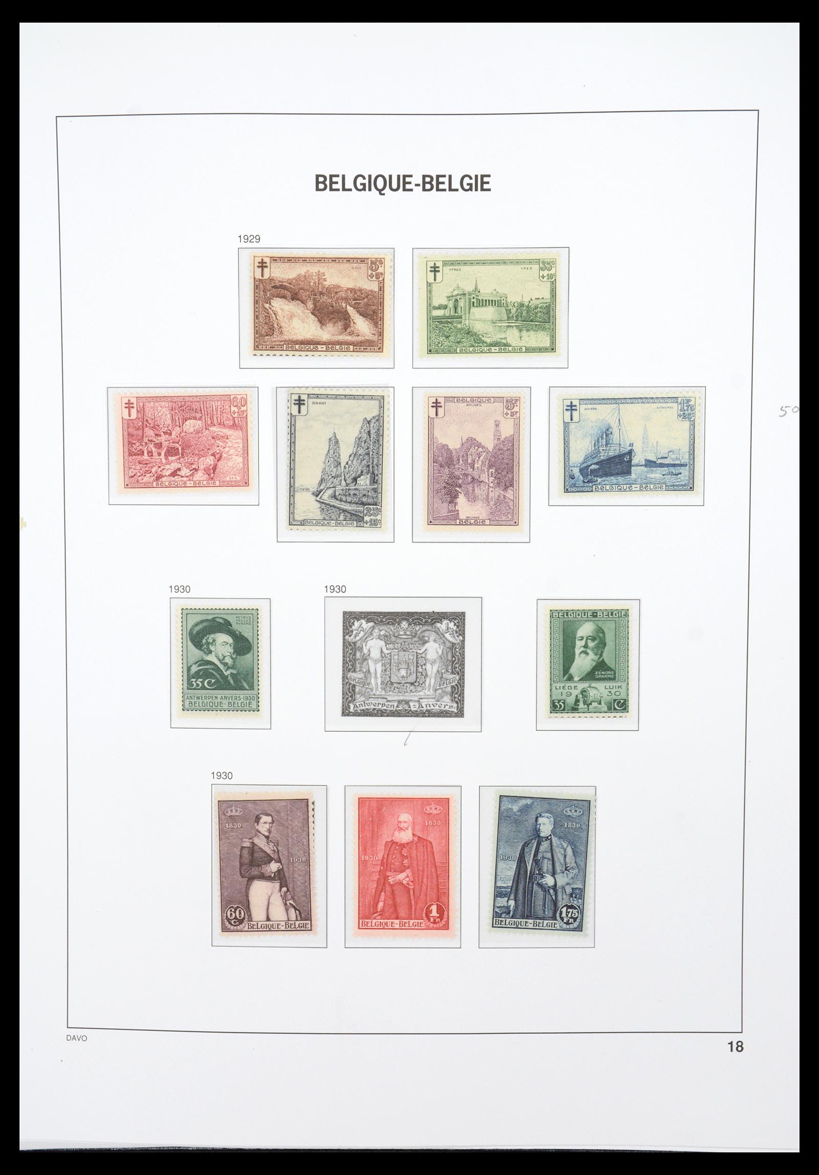 36603 029 - Stamp collection 36603 België 1849-1945.
