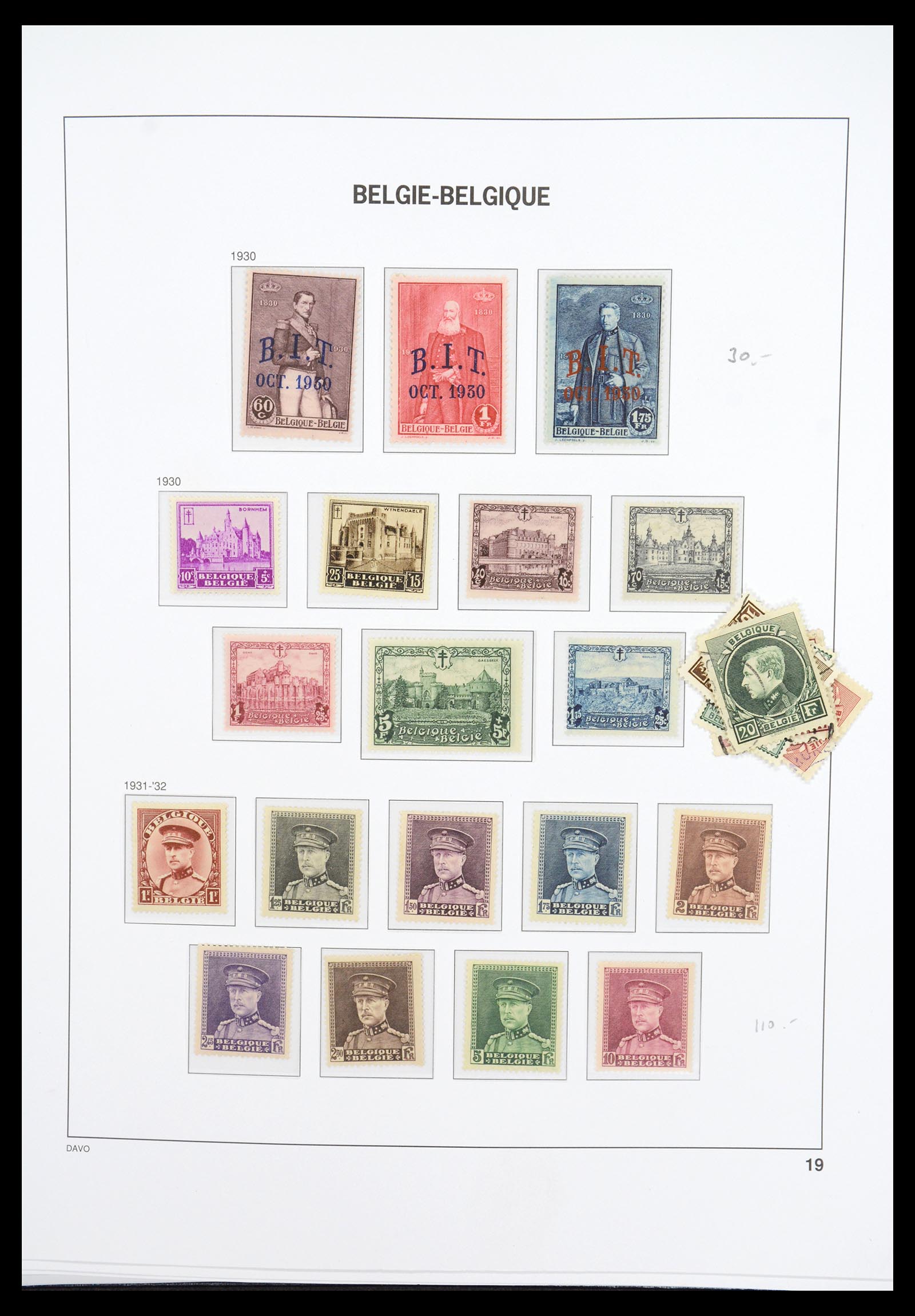 36603 030 - Stamp collection 36603 België 1849-1945.