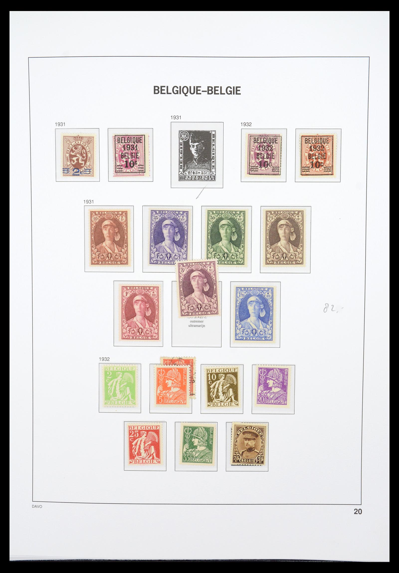 36603 031 - Stamp collection 36603 België 1849-1945.