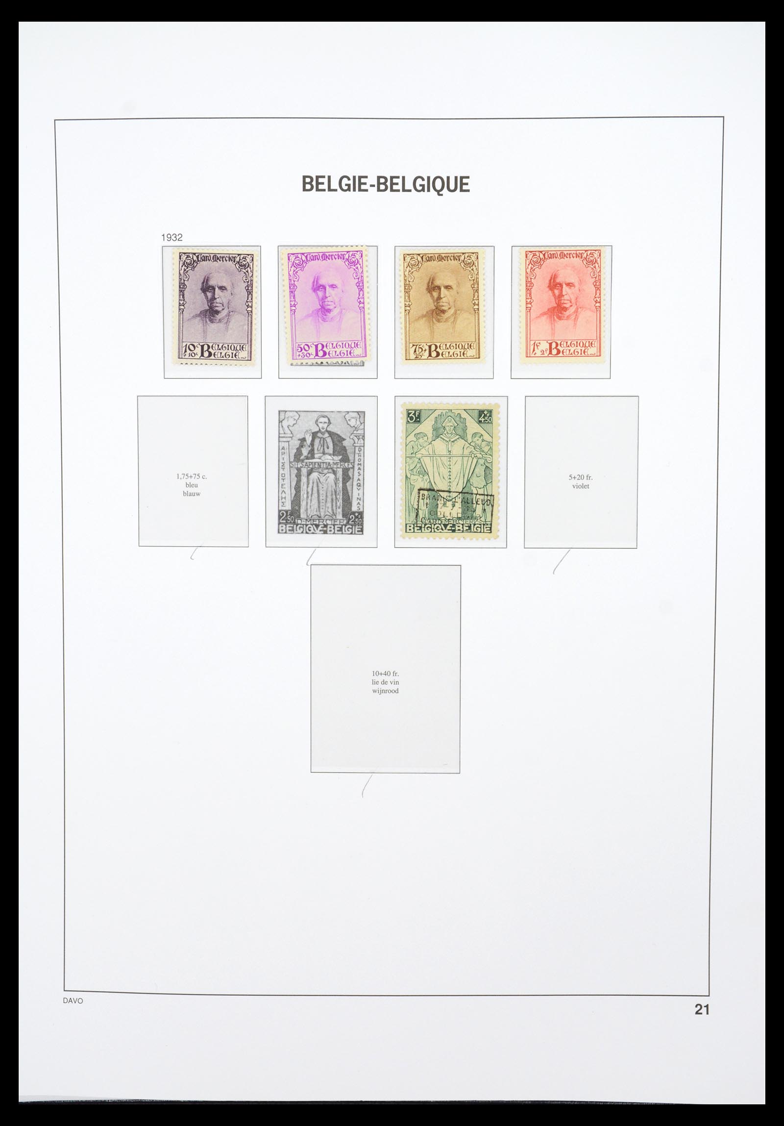 36603 032 - Stamp collection 36603 België 1849-1945.