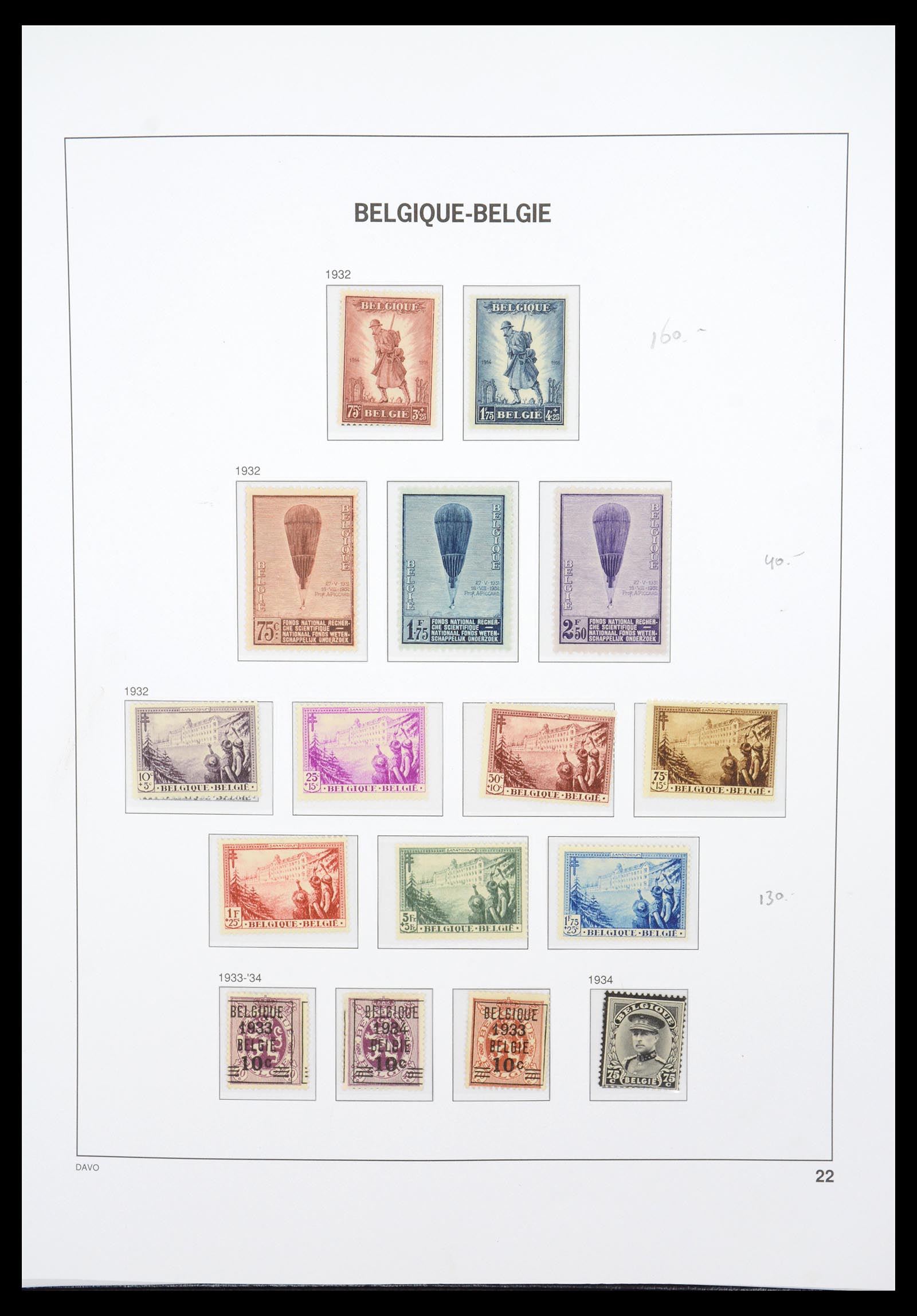 36603 033 - Stamp collection 36603 België 1849-1945.