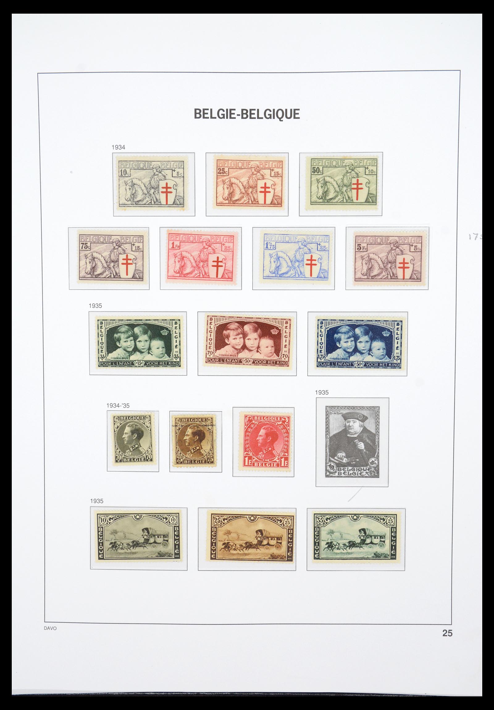 36603 035 - Stamp collection 36603 België 1849-1945.