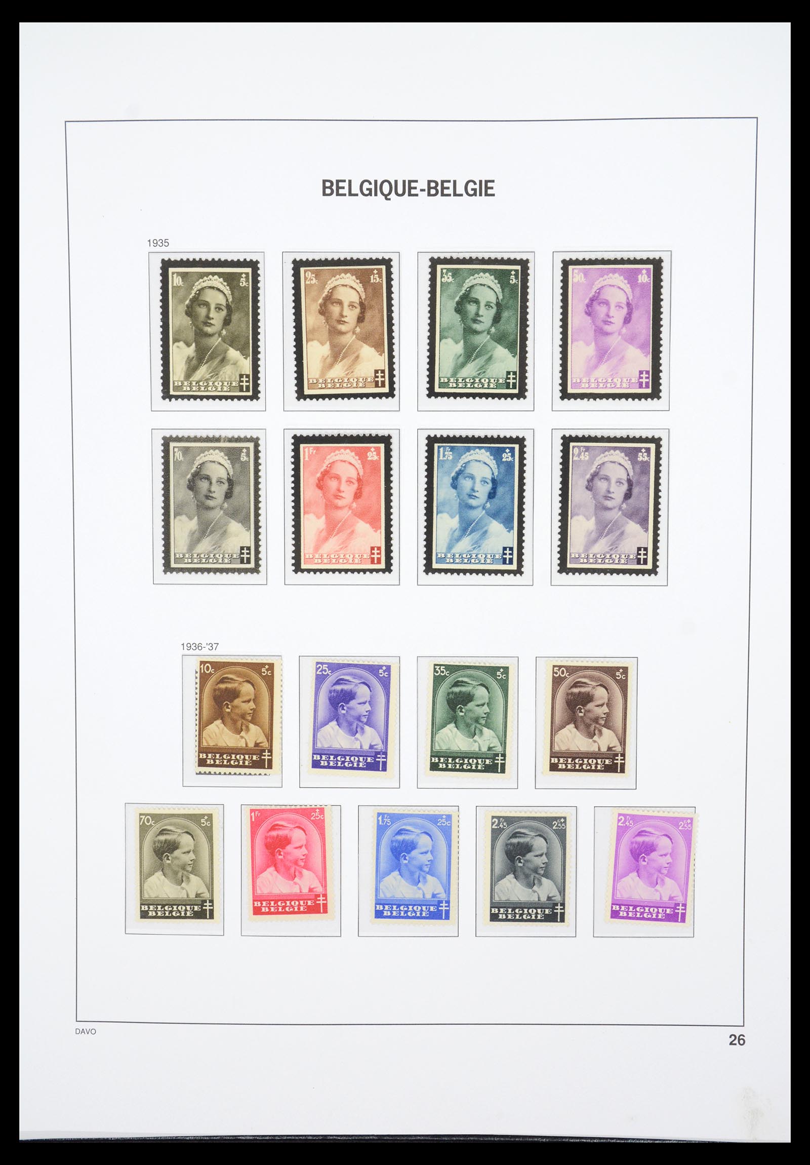36603 036 - Stamp collection 36603 België 1849-1945.