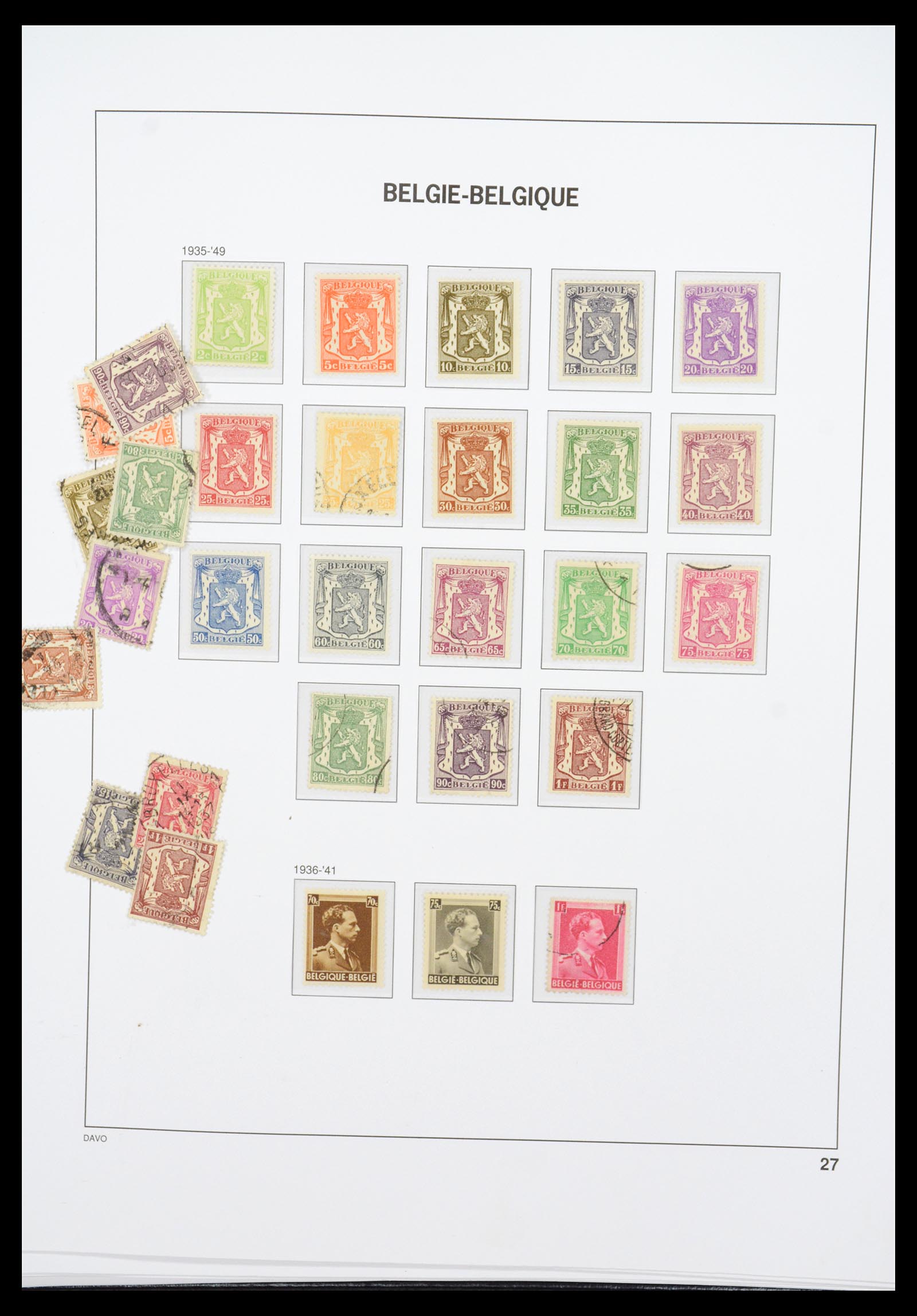 36603 037 - Stamp collection 36603 België 1849-1945.
