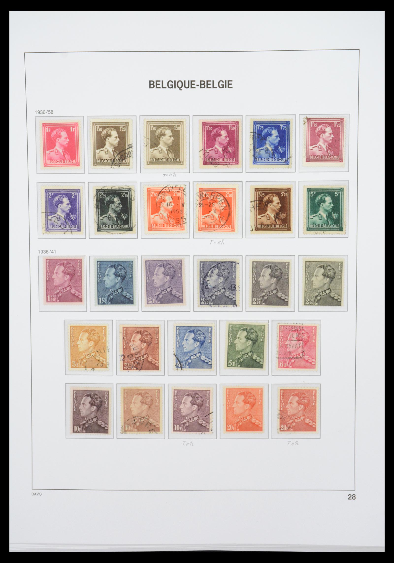 36603 038 - Stamp collection 36603 België 1849-1945.