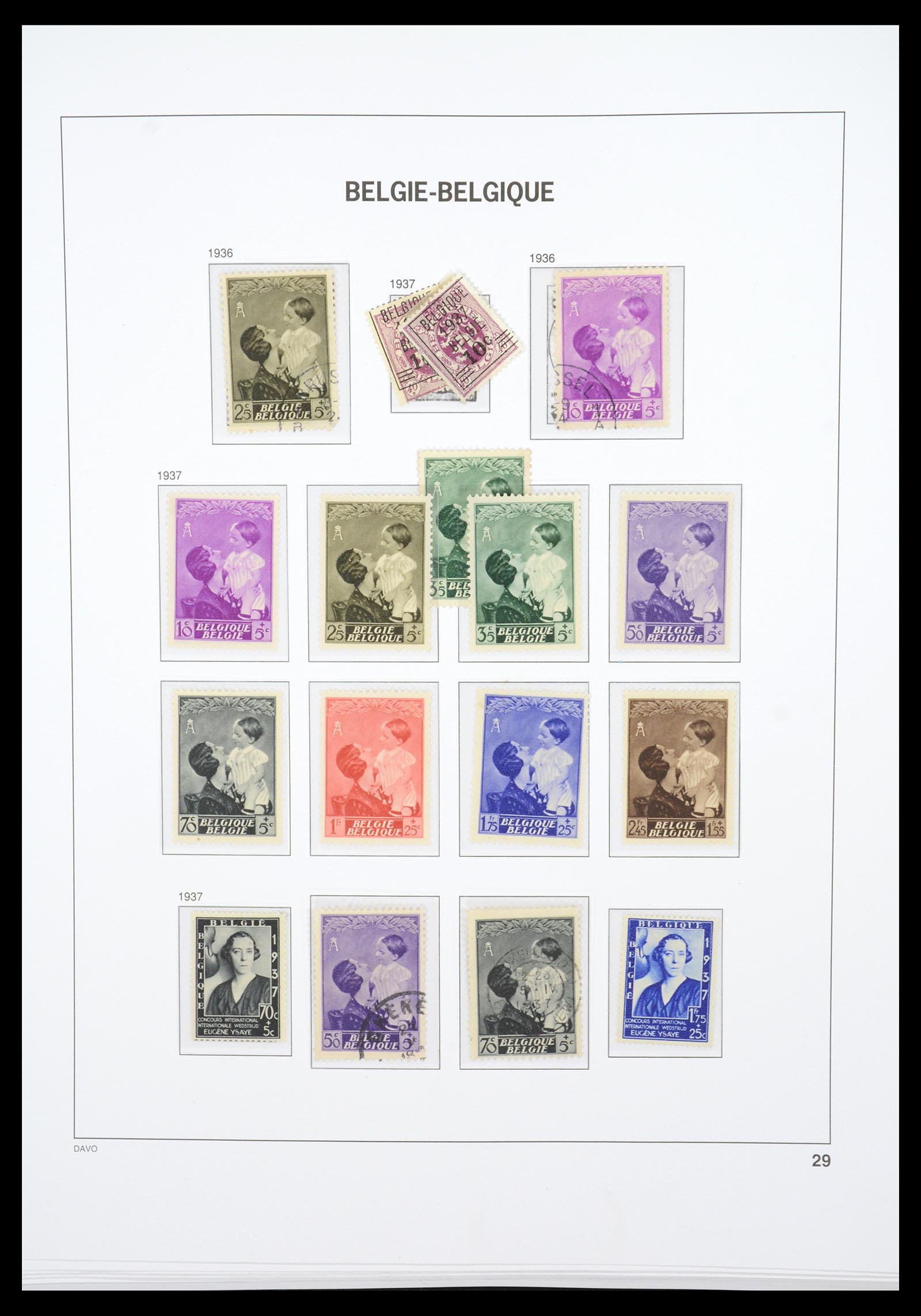 36603 040 - Stamp collection 36603 België 1849-1945.