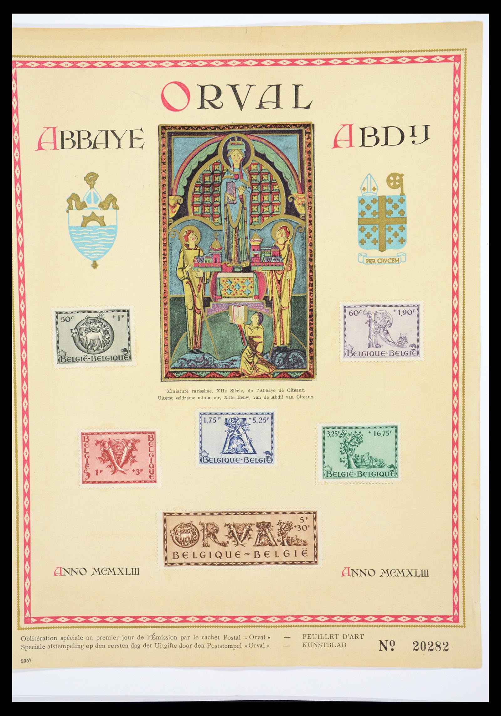 36603 053 - Postzegelverzameling 36603 Belgium 1849-1945.
