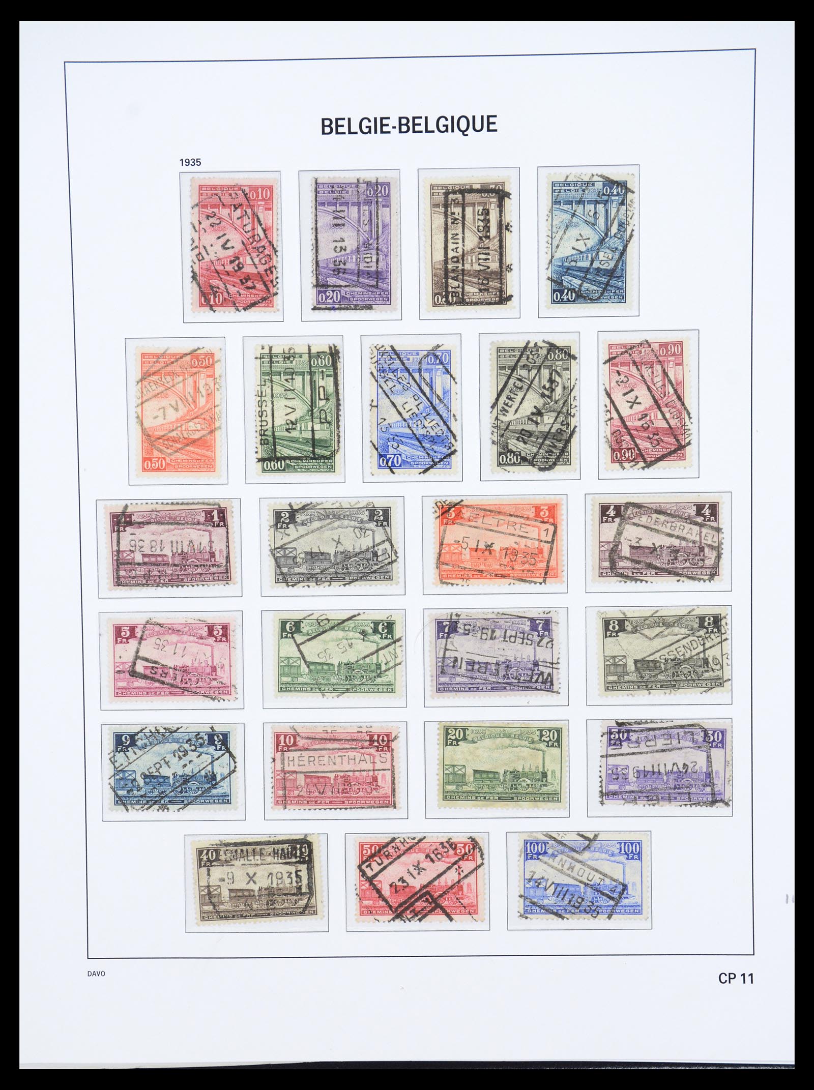 36603 122 - Stamp collection 36603 België 1849-1945.