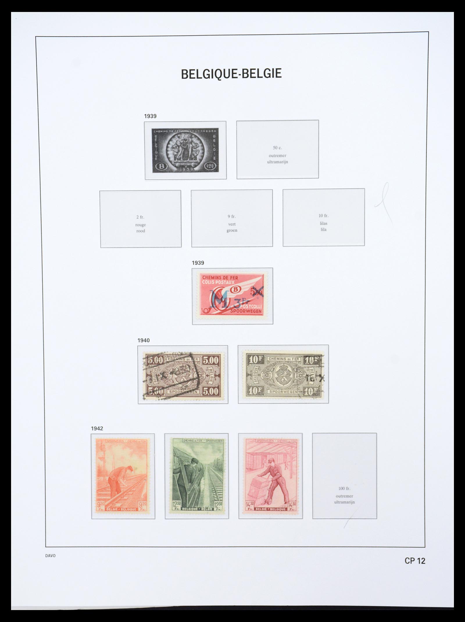 36603 123 - Stamp collection 36603 België 1849-1945.
