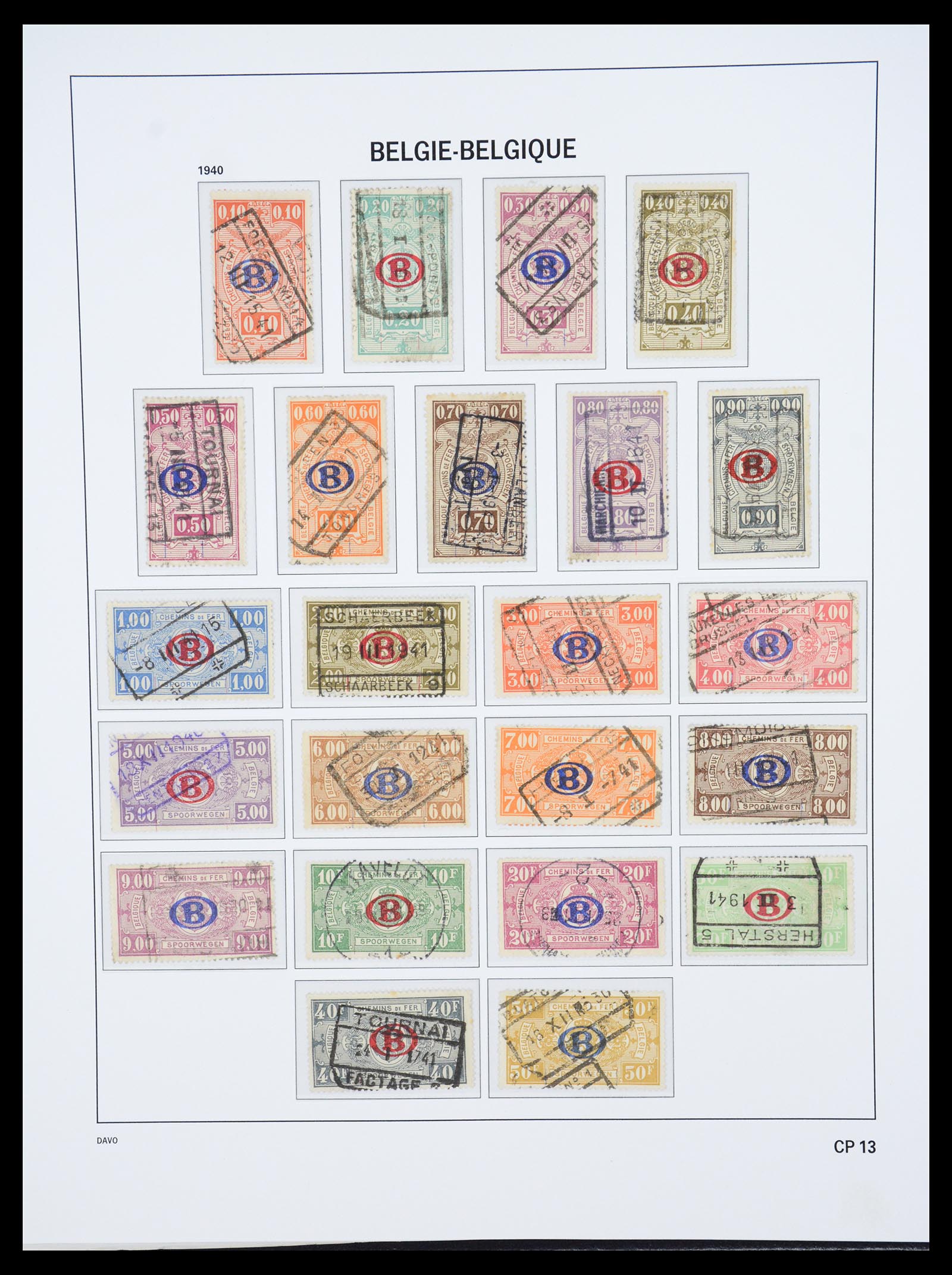 36603 124 - Stamp collection 36603 België 1849-1945.