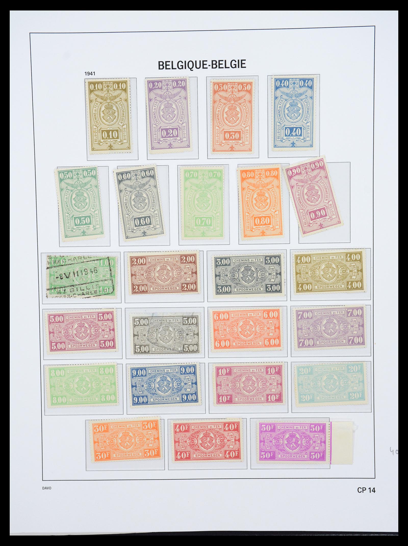 36603 125 - Stamp collection 36603 België 1849-1945.