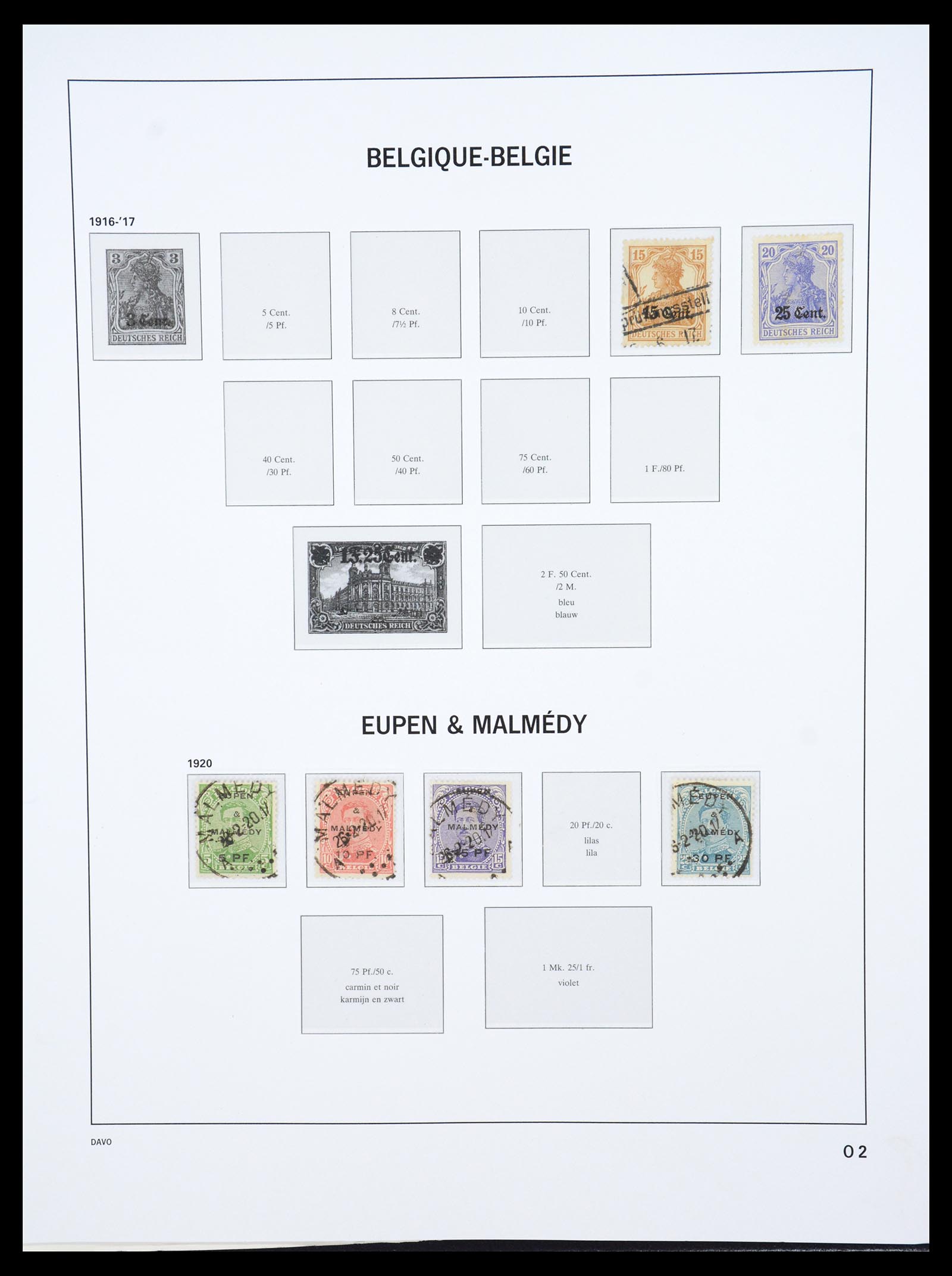 36603 129 - Stamp collection 36603 België 1849-1945.