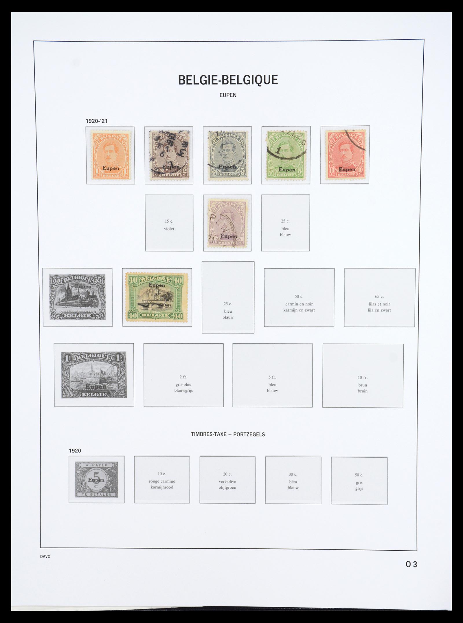 36603 130 - Stamp collection 36603 België 1849-1945.