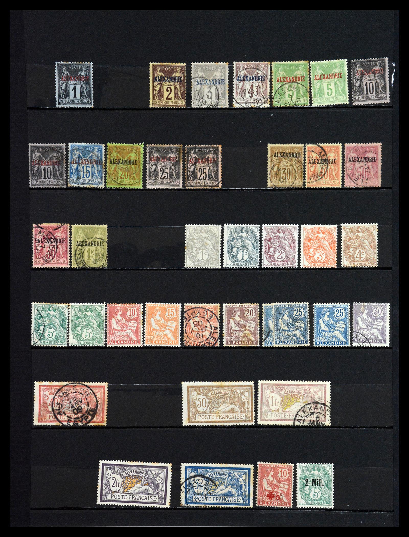 36605 005 - Postzegelverzameling 36605 Franse koloniën 1880-1930.