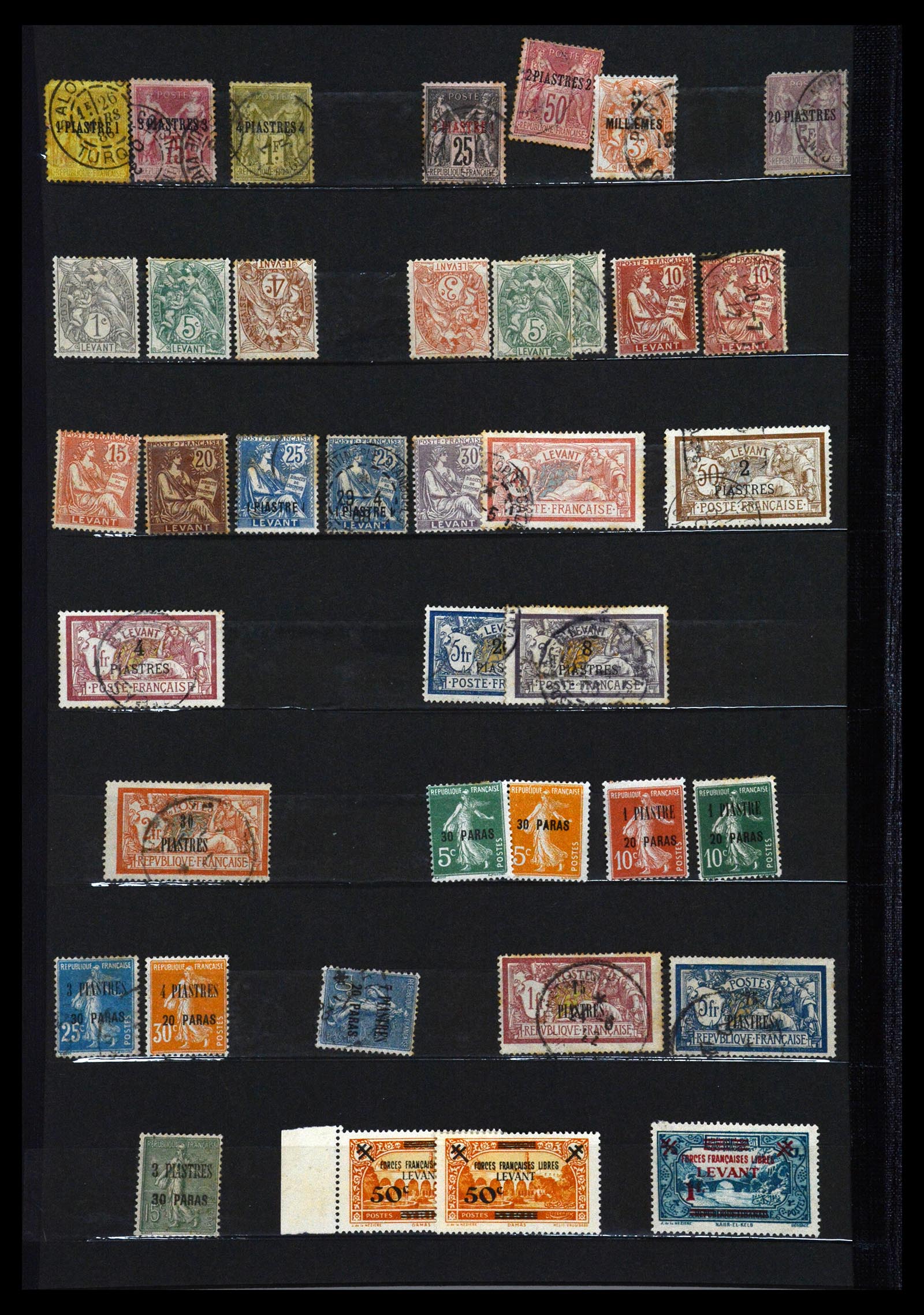 36605 022 - Postzegelverzameling 36605 Franse koloniën 1880-1930.