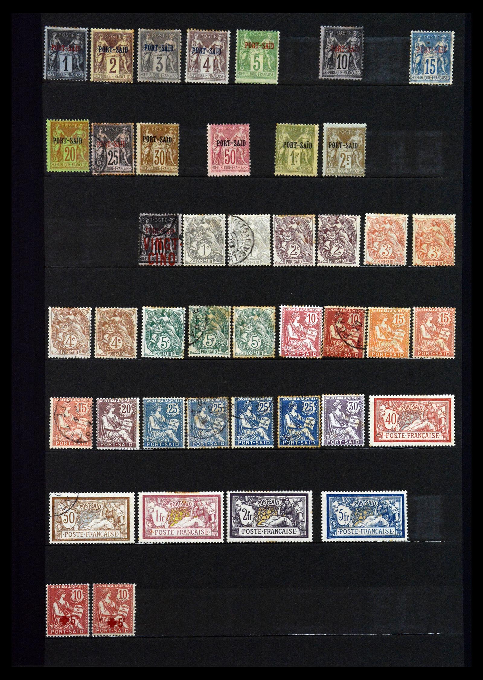36605 027 - Postzegelverzameling 36605 Franse koloniën 1880-1930.