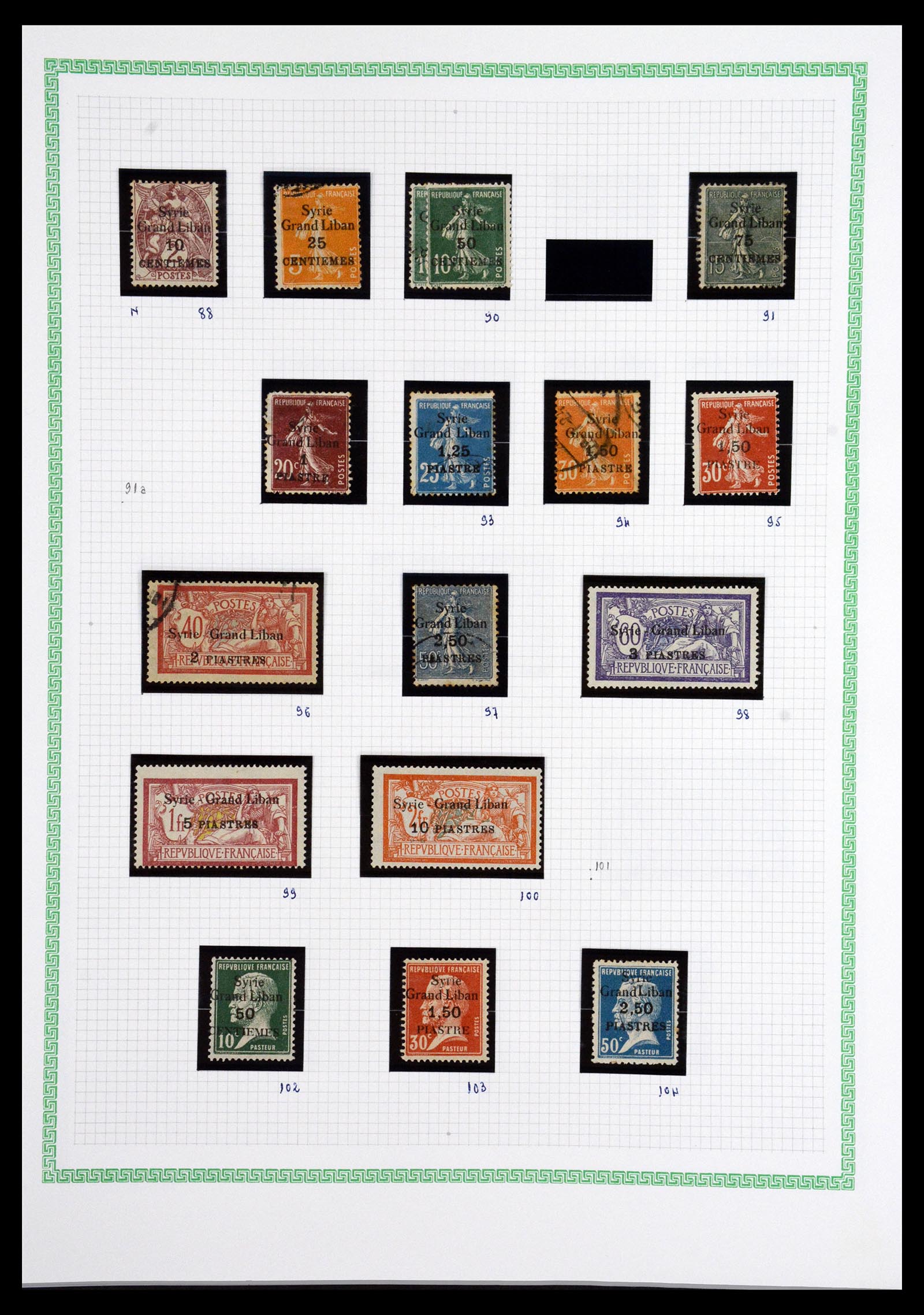 36605 035 - Postzegelverzameling 36605 Franse koloniën 1880-1930.