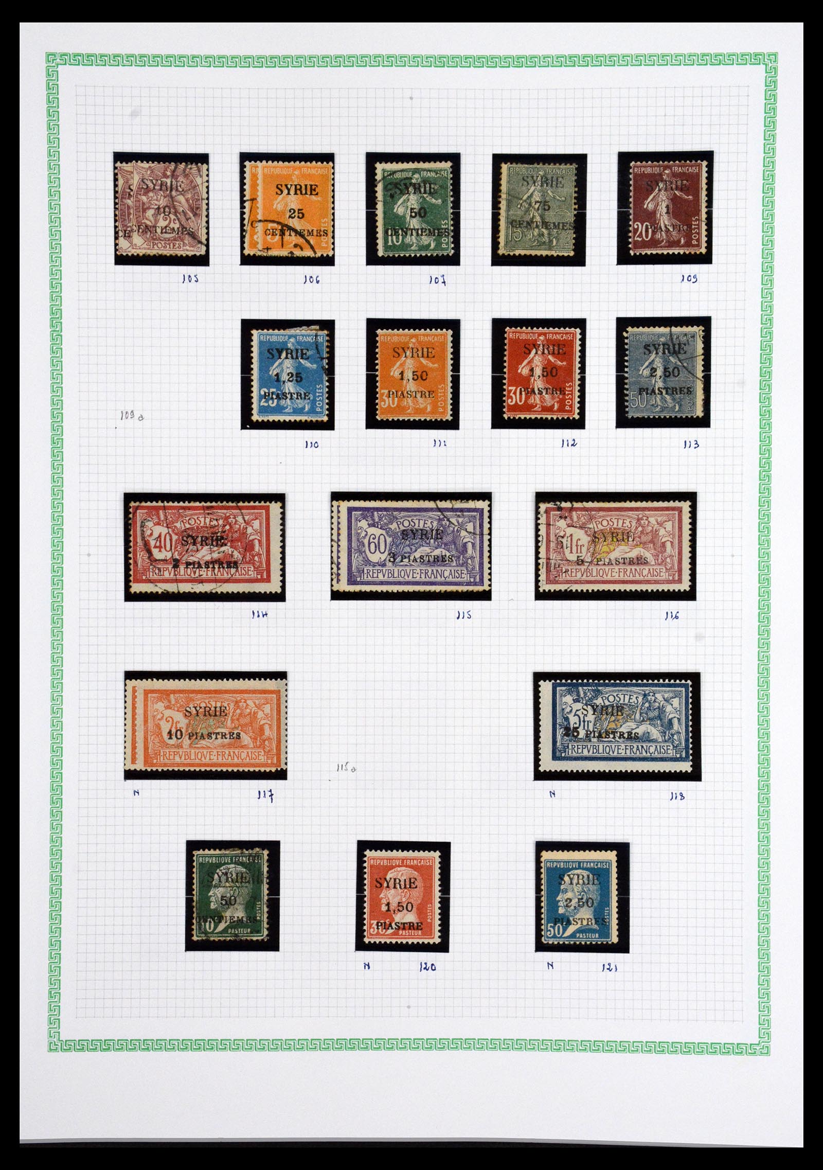 36605 036 - Postzegelverzameling 36605 Franse koloniën 1880-1930.
