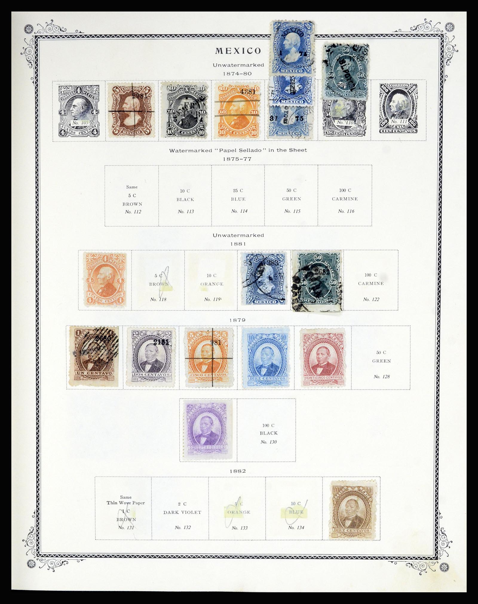 36608 004 - Postzegelverzameling 36608 Mexico 1856-1986.