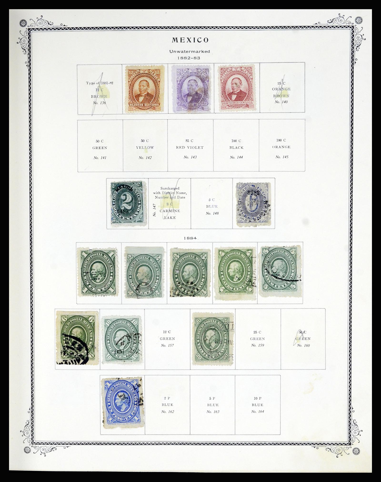36608 005 - Postzegelverzameling 36608 Mexico 1856-1986.