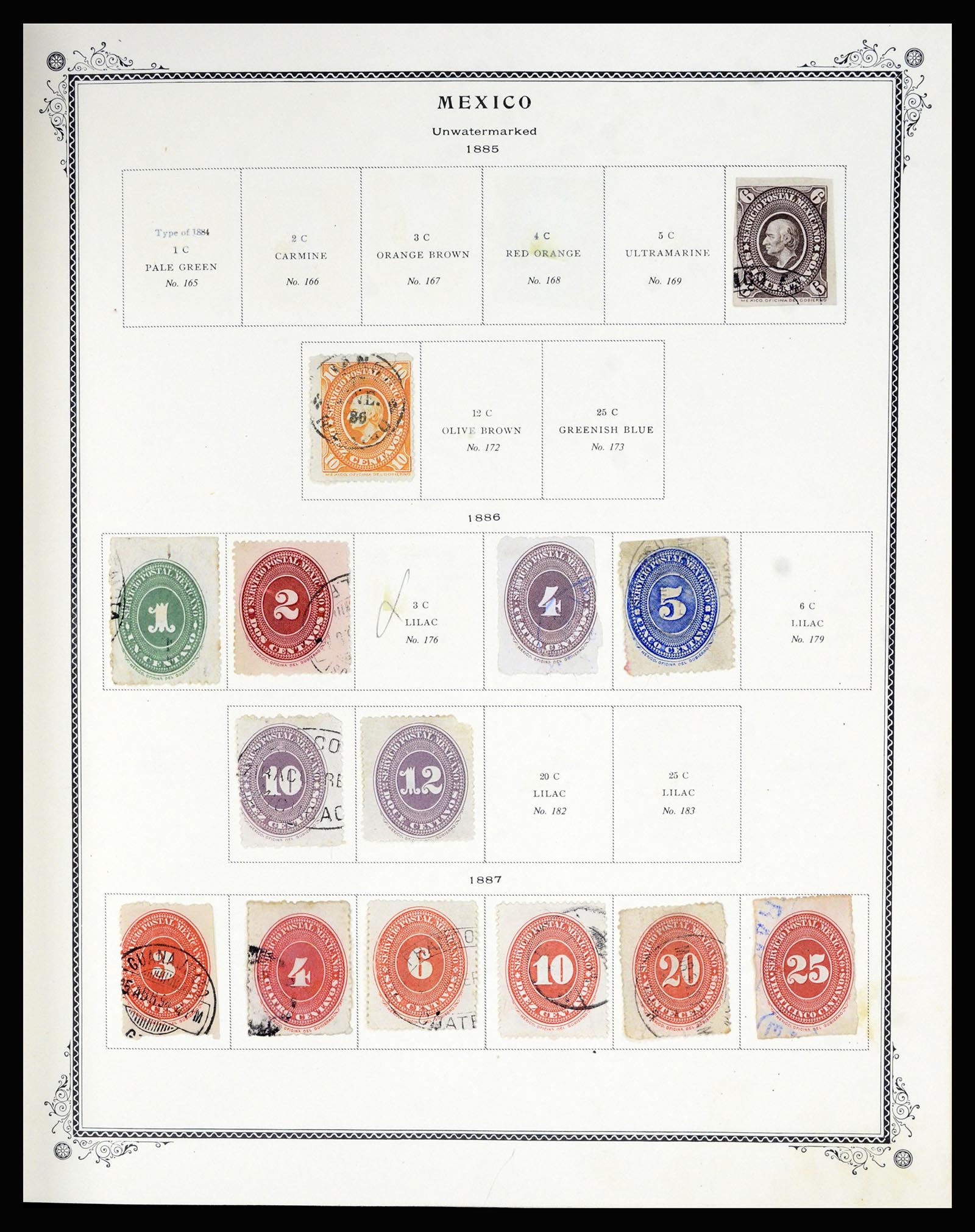 36608 006 - Postzegelverzameling 36608 Mexico 1856-1986.