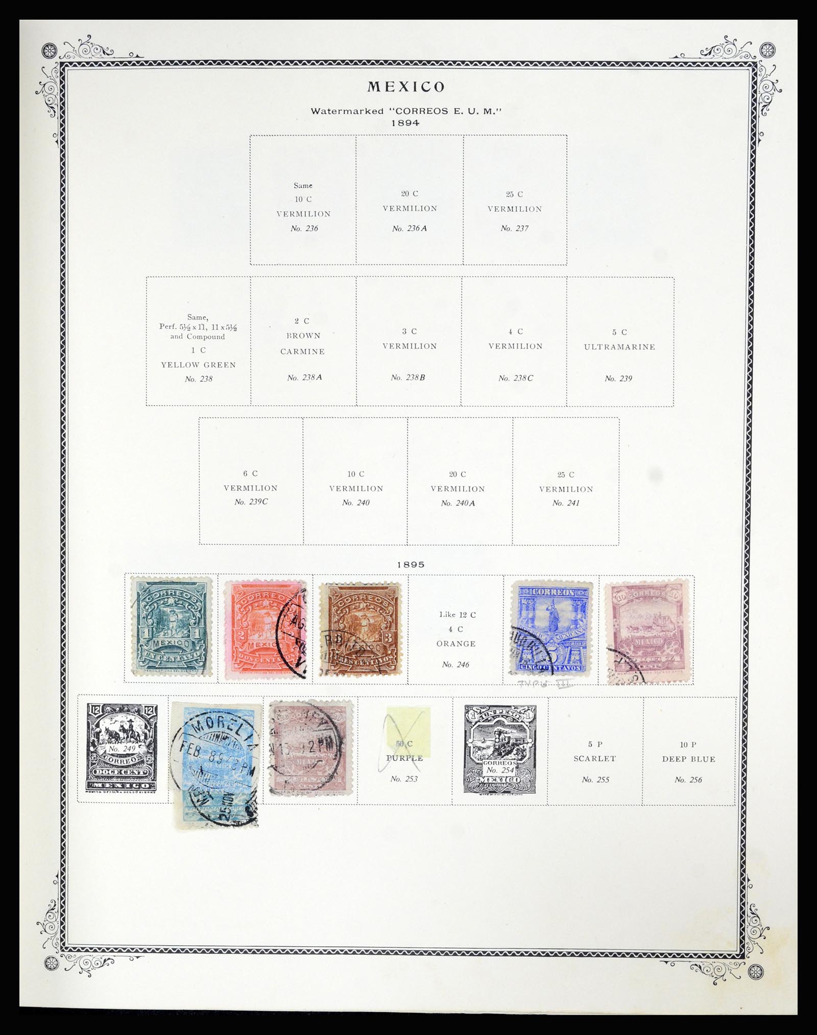 36608 009 - Postzegelverzameling 36608 Mexico 1856-1986.