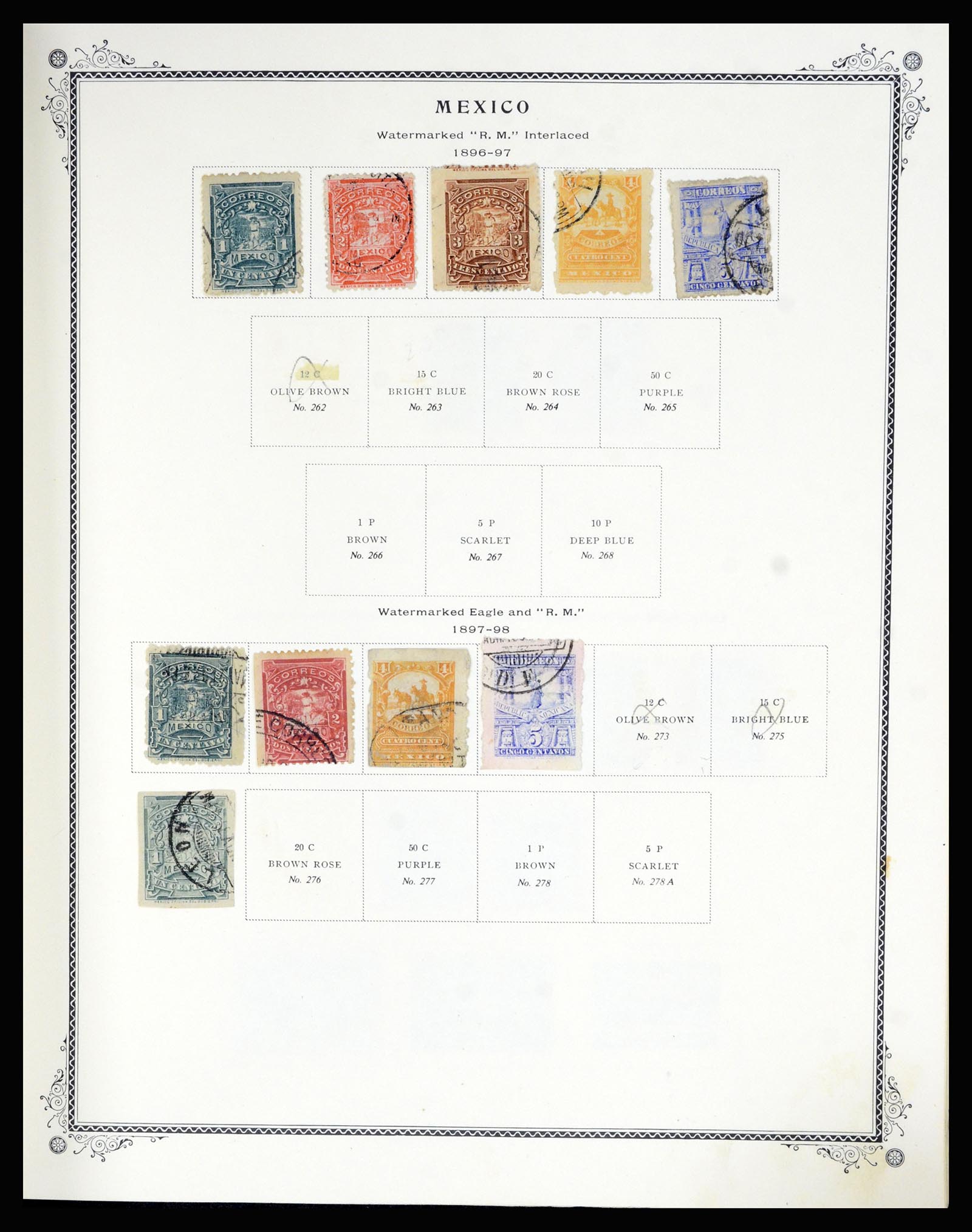 36608 010 - Postzegelverzameling 36608 Mexico 1856-1986.