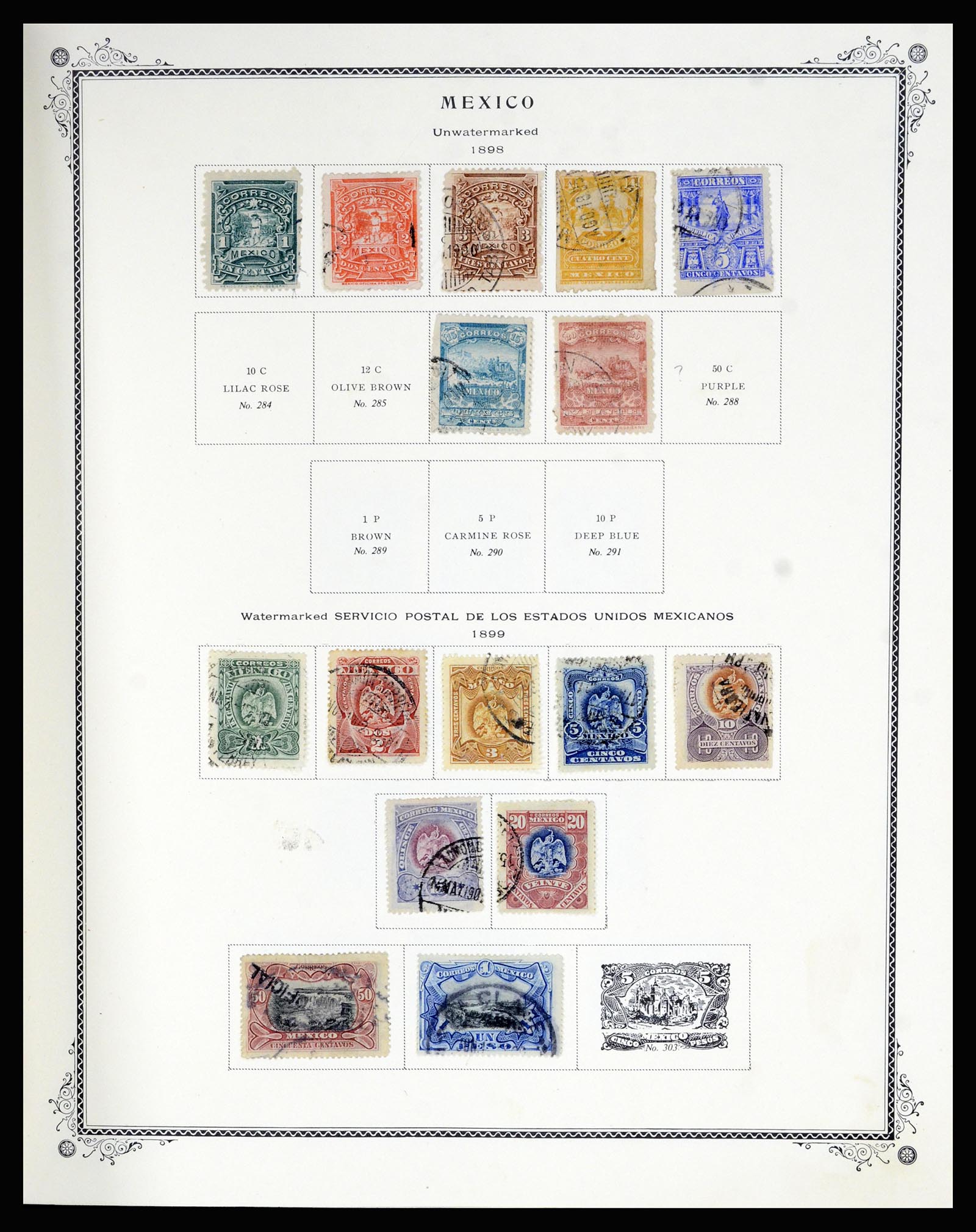 36608 011 - Postzegelverzameling 36608 Mexico 1856-1986.