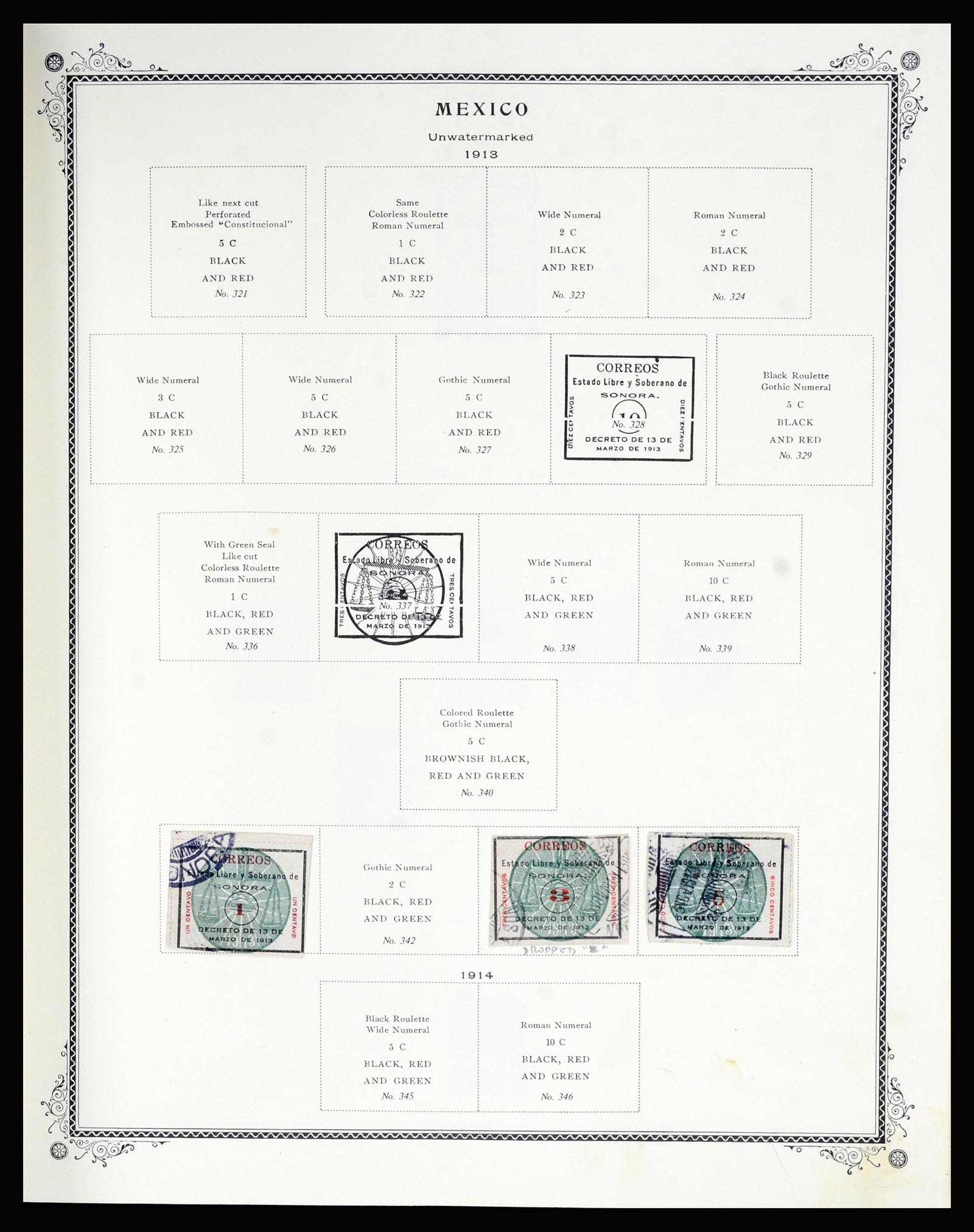 36608 013 - Stamp collection 36608 Mexico 1856-1986.