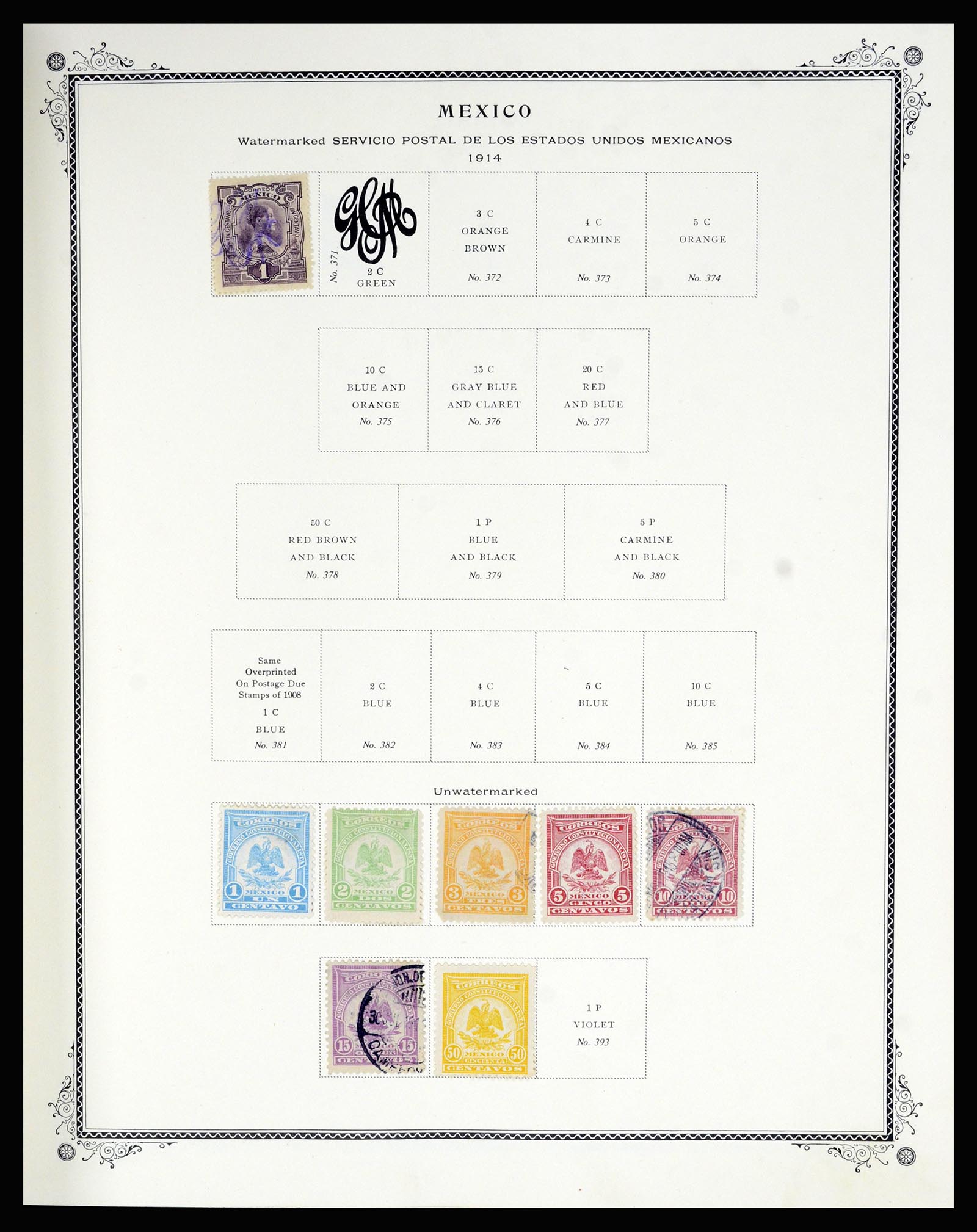 36608 015 - Postzegelverzameling 36608 Mexico 1856-1986.
