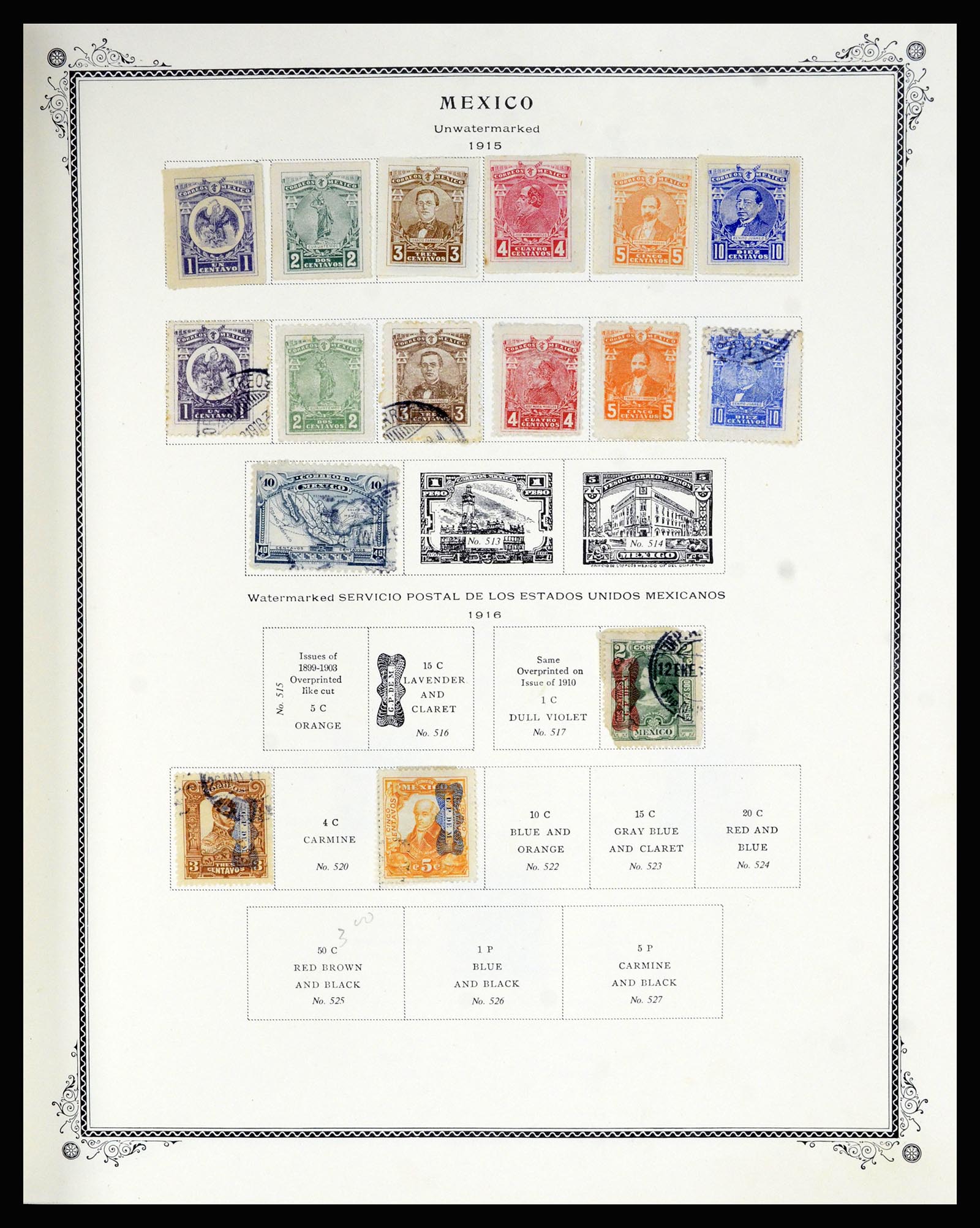 36608 020 - Postzegelverzameling 36608 Mexico 1856-1986.